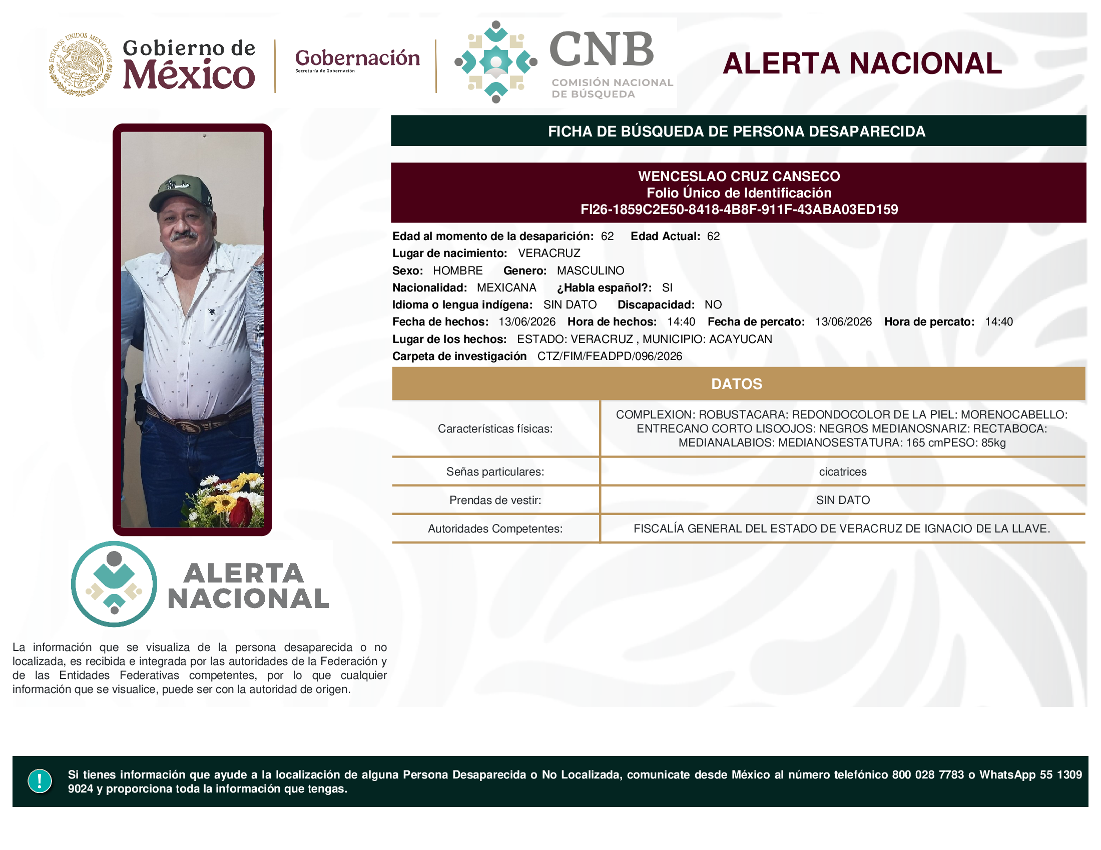 WENCESLAO CRUZ CANSECO