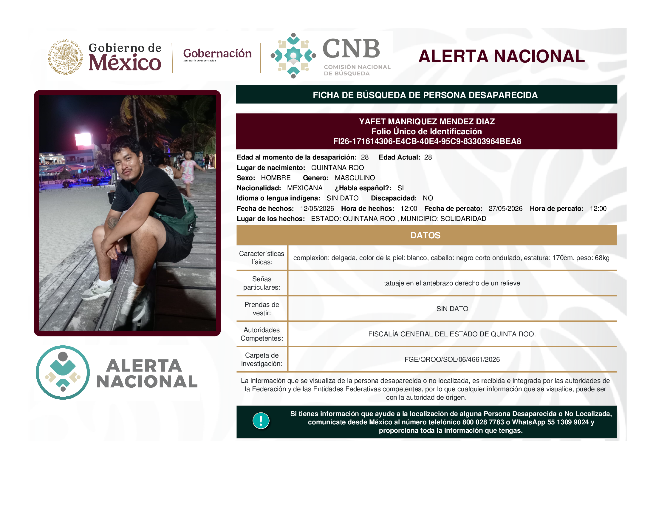 YAFET MANRIQUEZ MENDEZ DIAZ