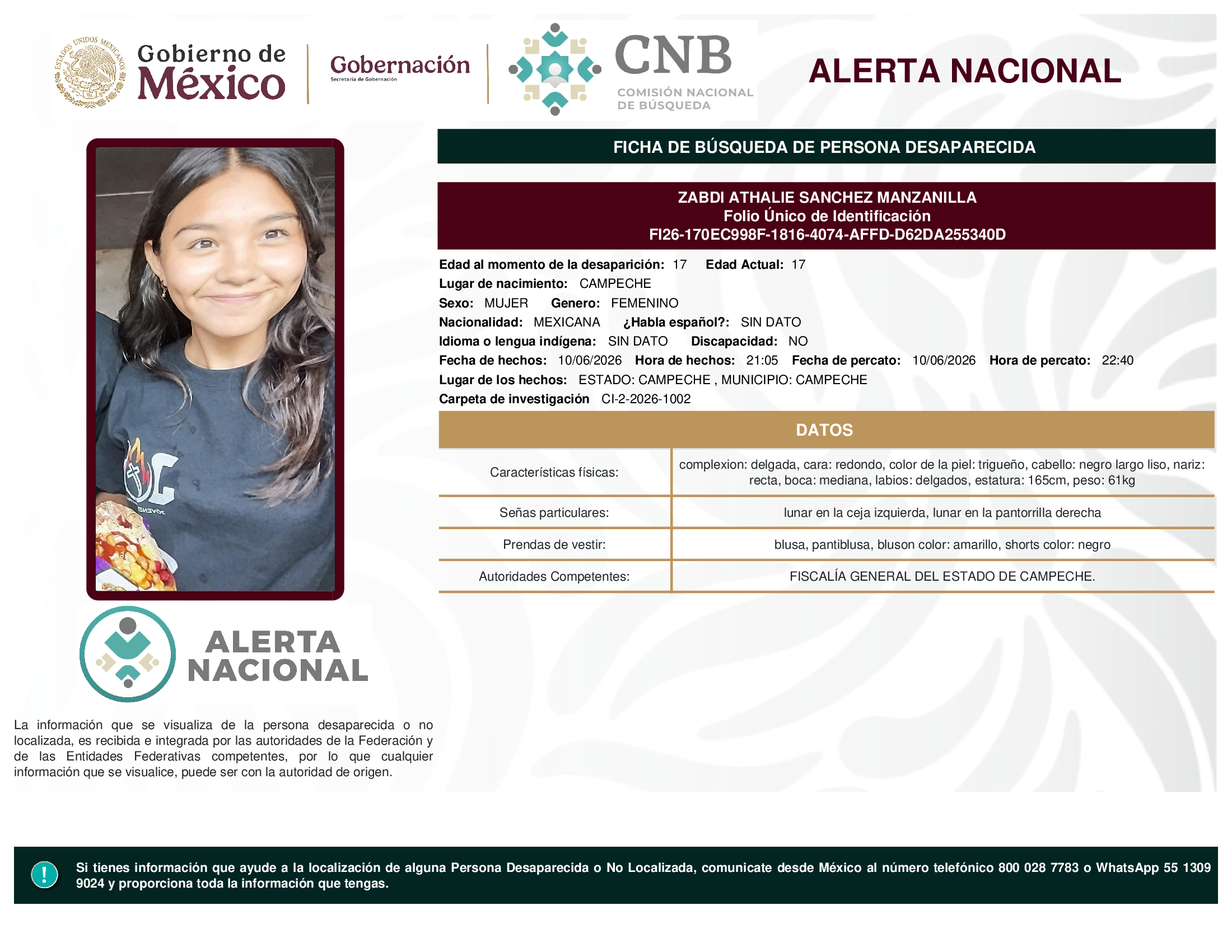 ZABDI ATHALIE SANCHEZ MANZANILLA