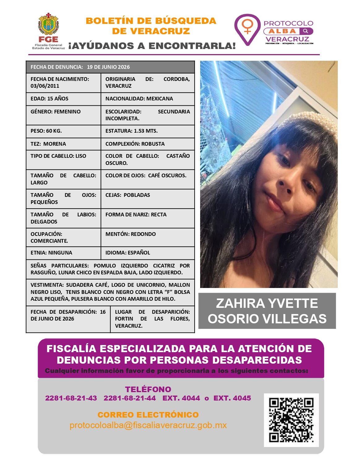 ZAHIRA YVETTE OSORIO VILLEGAS