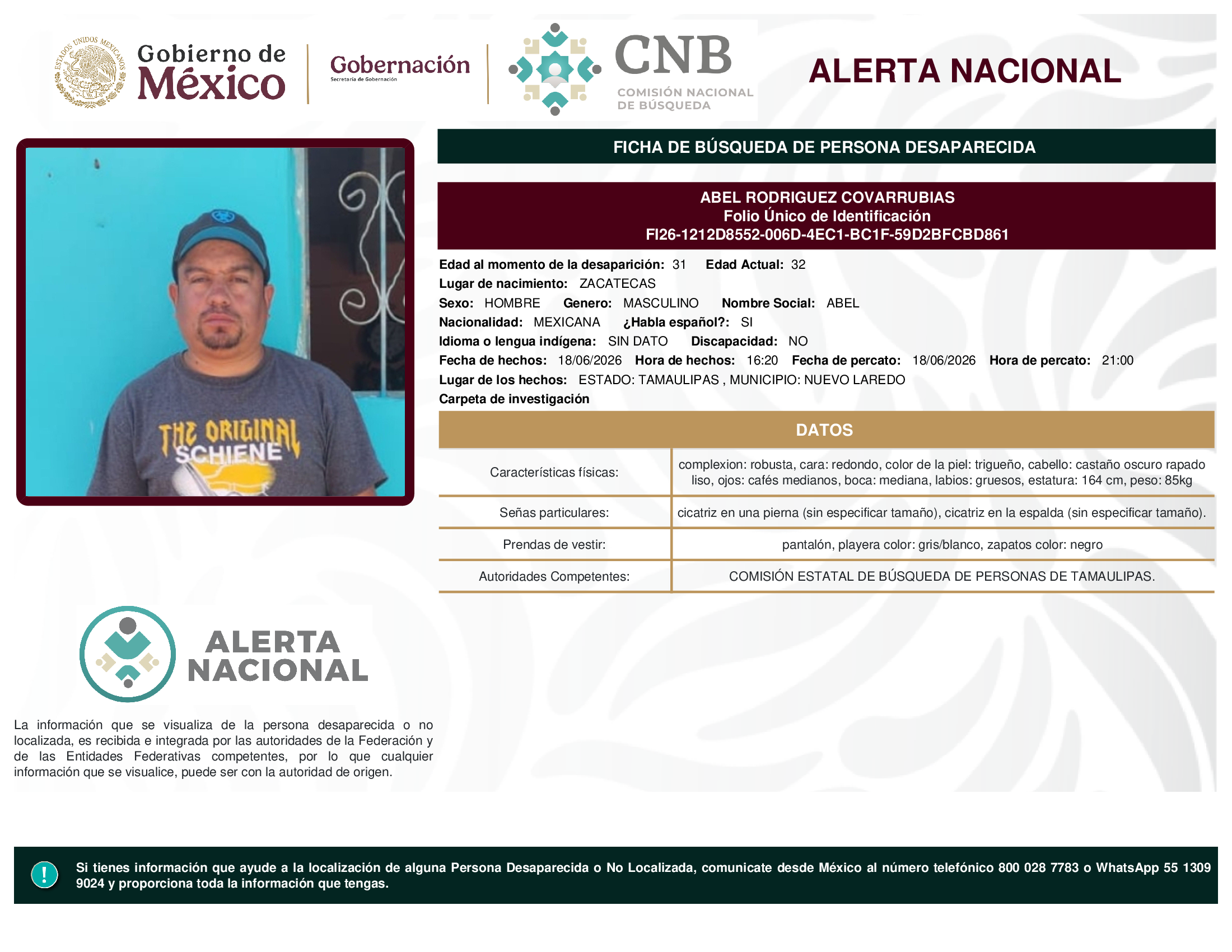 ABEL RODRIGUEZ COVARRUBIAS