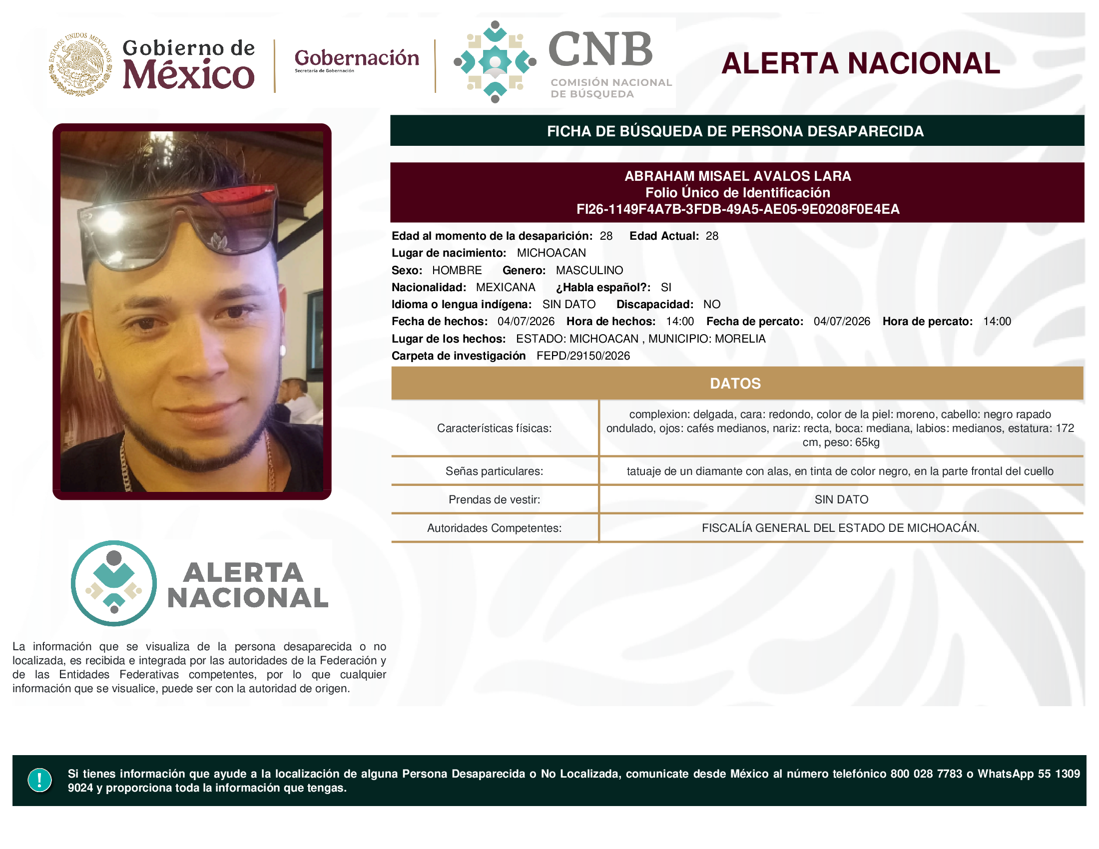 ABRAHAM MISAEL AVALOS LARA