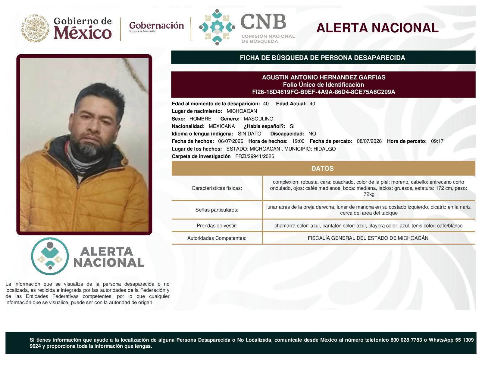 AGUSTIN ANTONIO HERNANDEZ GARFIAS