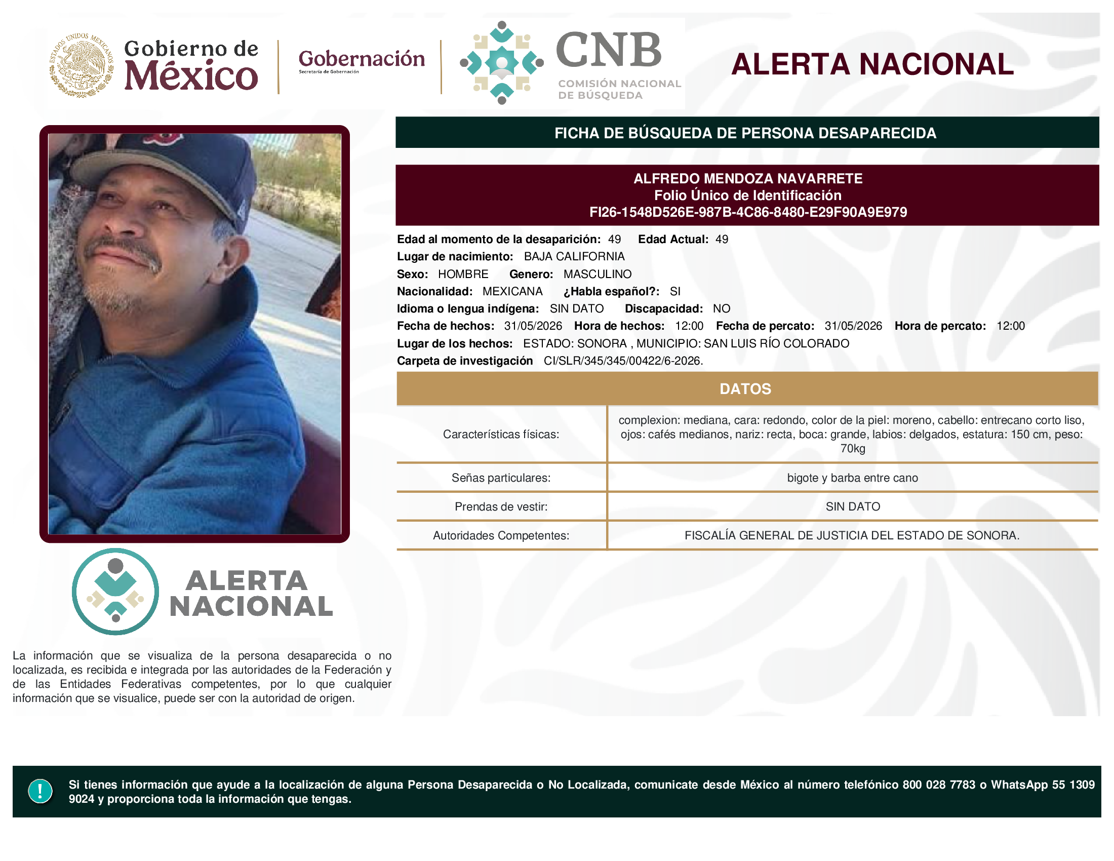 ALFREDO MENDOZA NAVARRETE