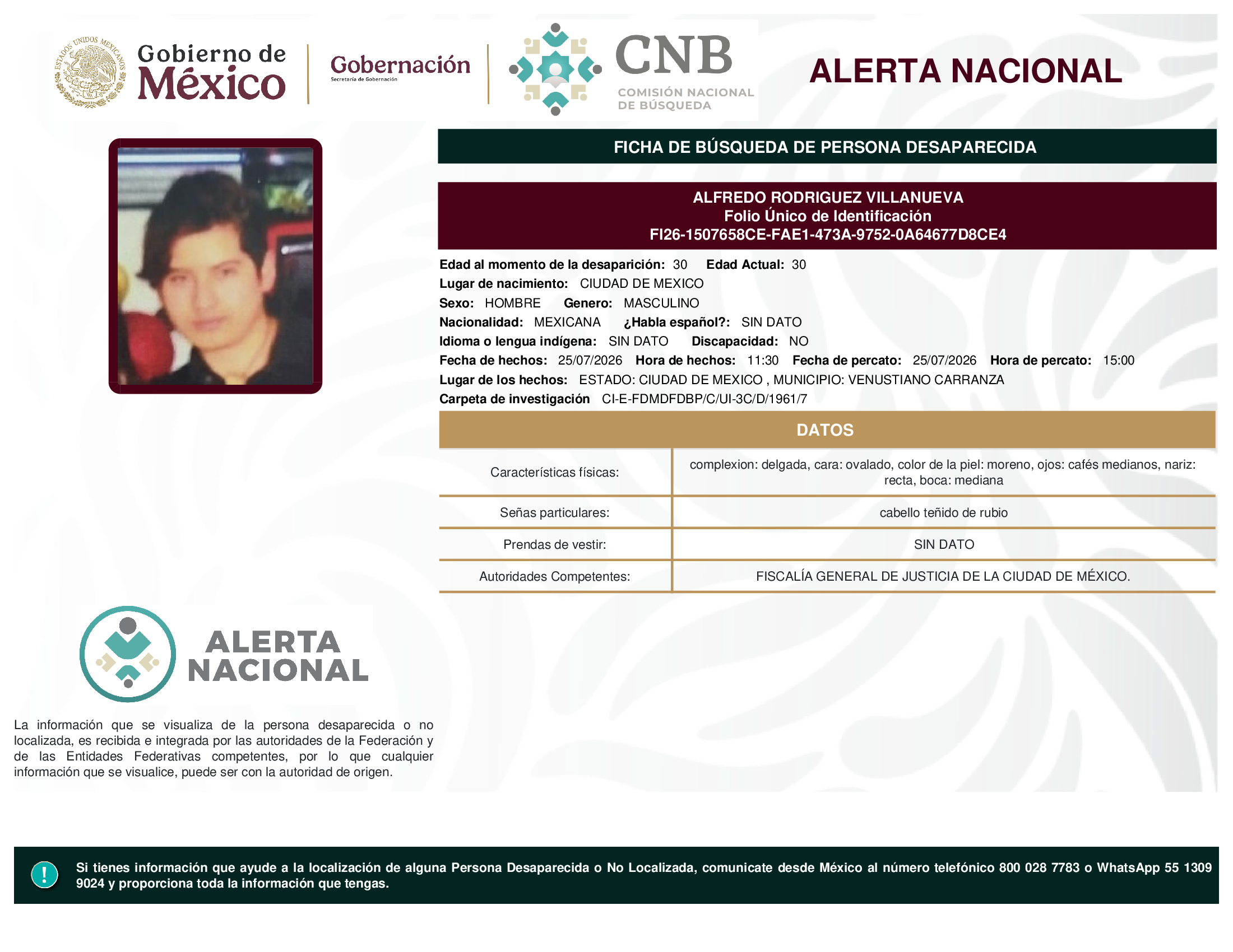 ALFREDO RODRIGUEZ VILLANUEVA