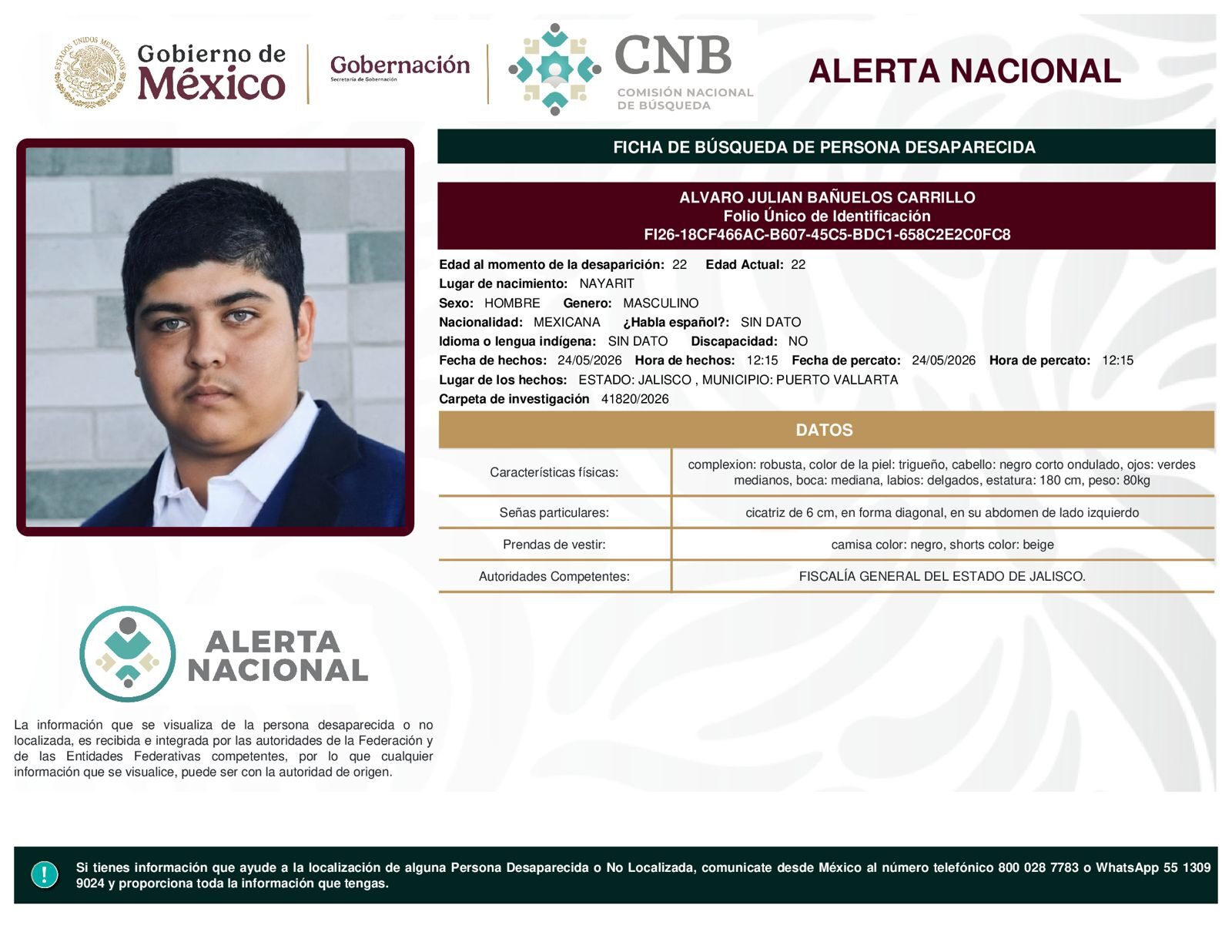 ALVARO JULIAN BAÑUELOS CARRILLO