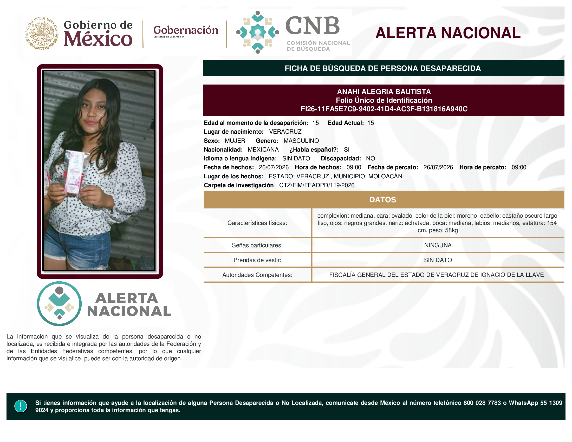 ANAHI ALEGRIA BAUTISTA