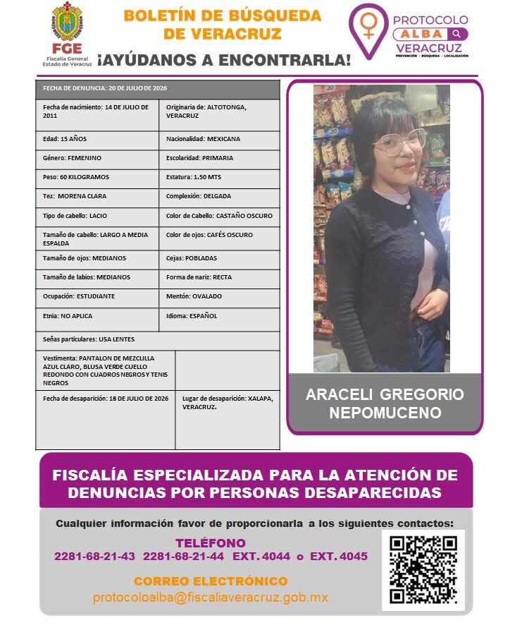 ARACELI GREGORIO NEPOMUCENO