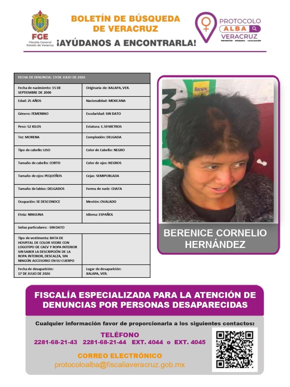 BERENICE CORNELIO HERNANDEZ
