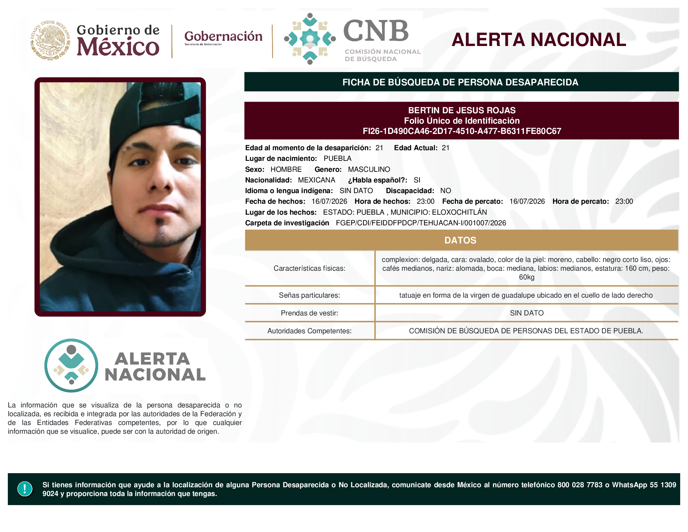 BERTIN DE JESUS ROJAS