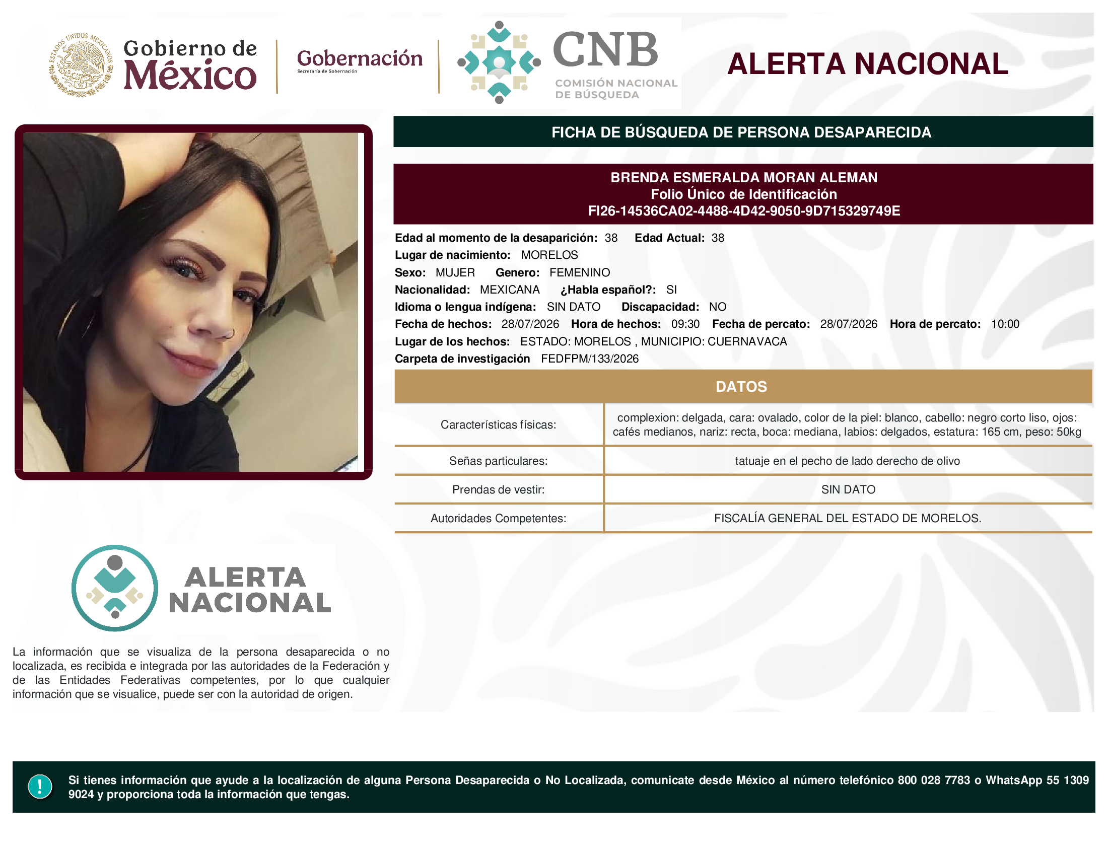 BRENDA ESMERALDA MORAN ALEMAN