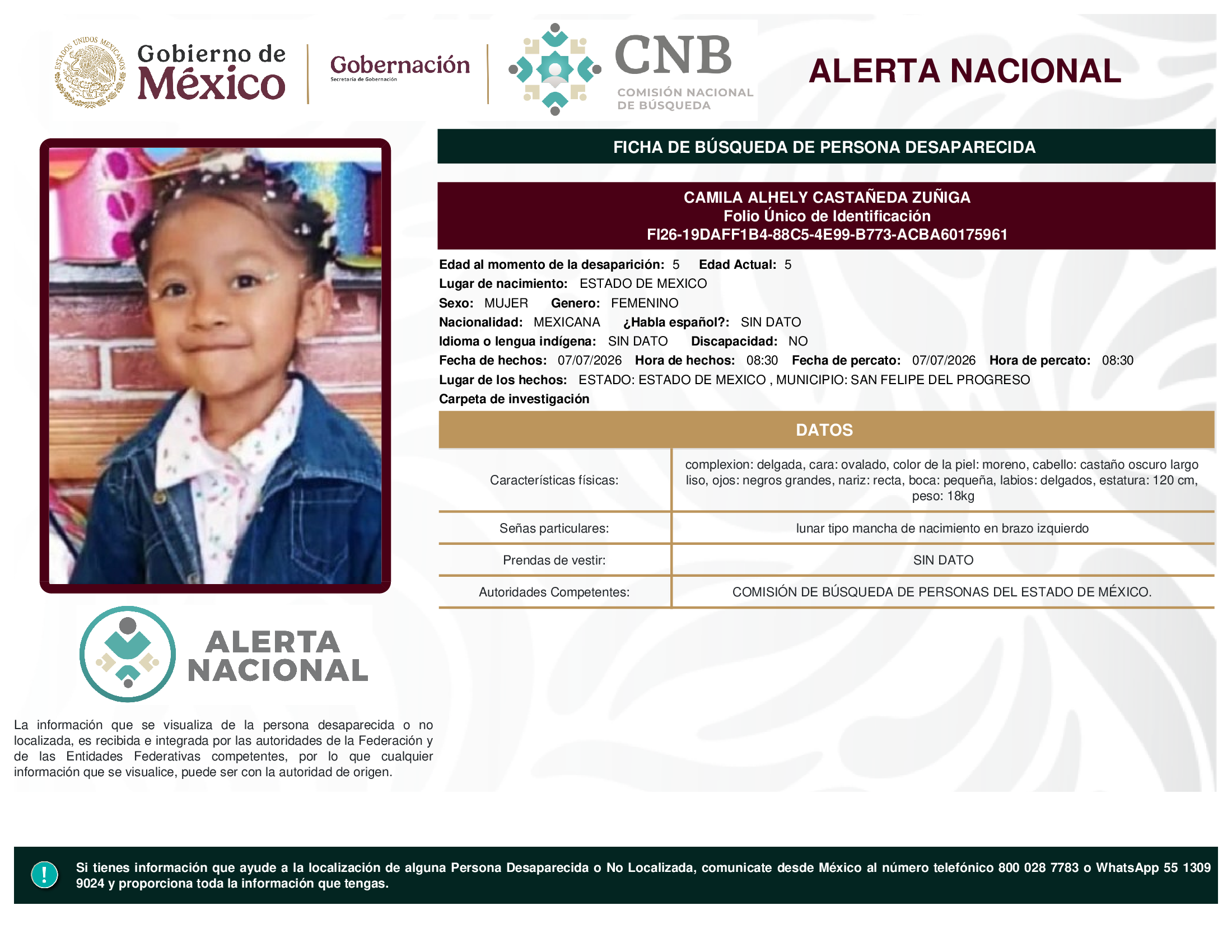 CAMILA ALHELY CASTAÑEDA ZUÑIGA