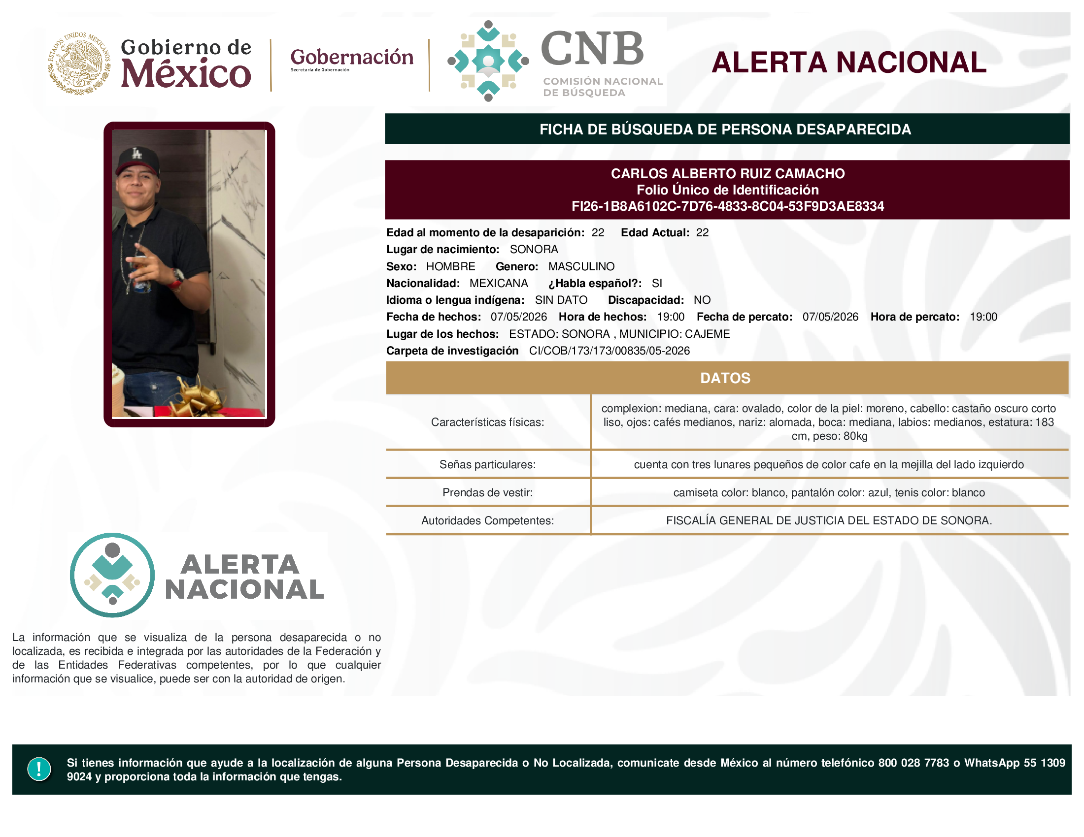 CARLOS ALBERTO RUIZ CAMACHO