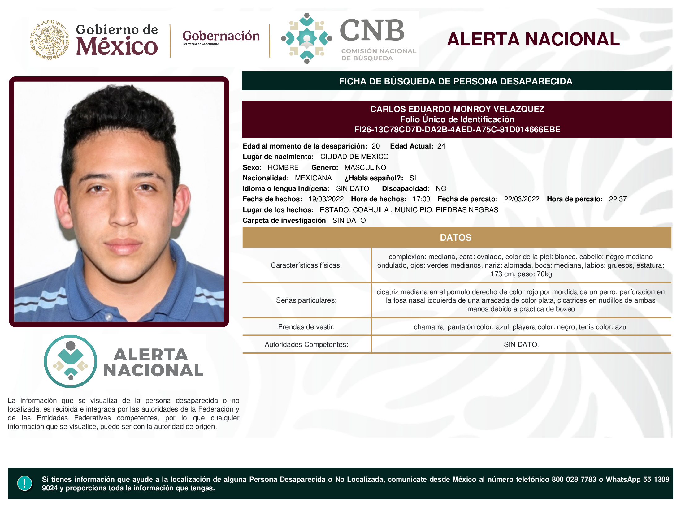 CARLOS EDUARDO MONROY VELAZQUEZ