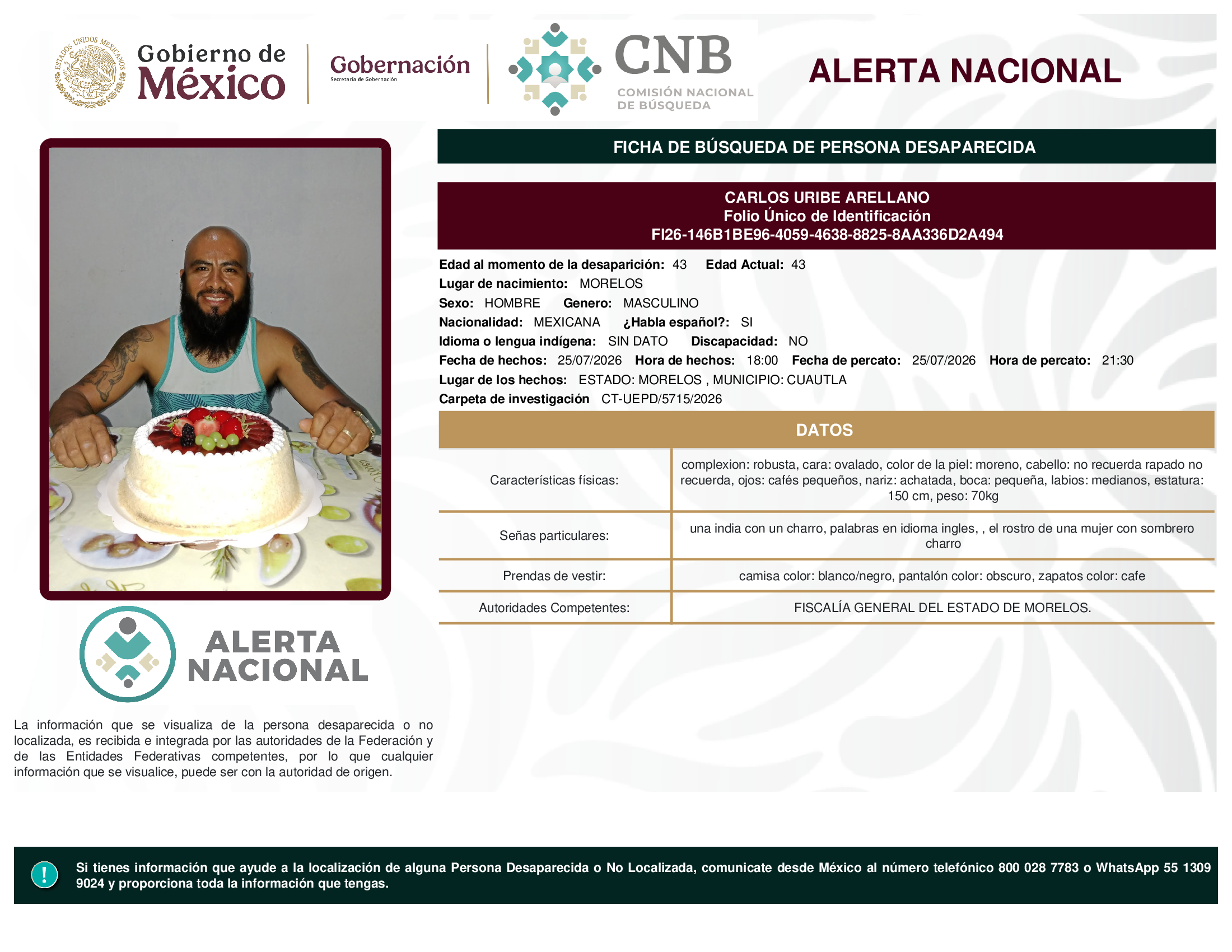 CARLOS URIBE ARELLANO