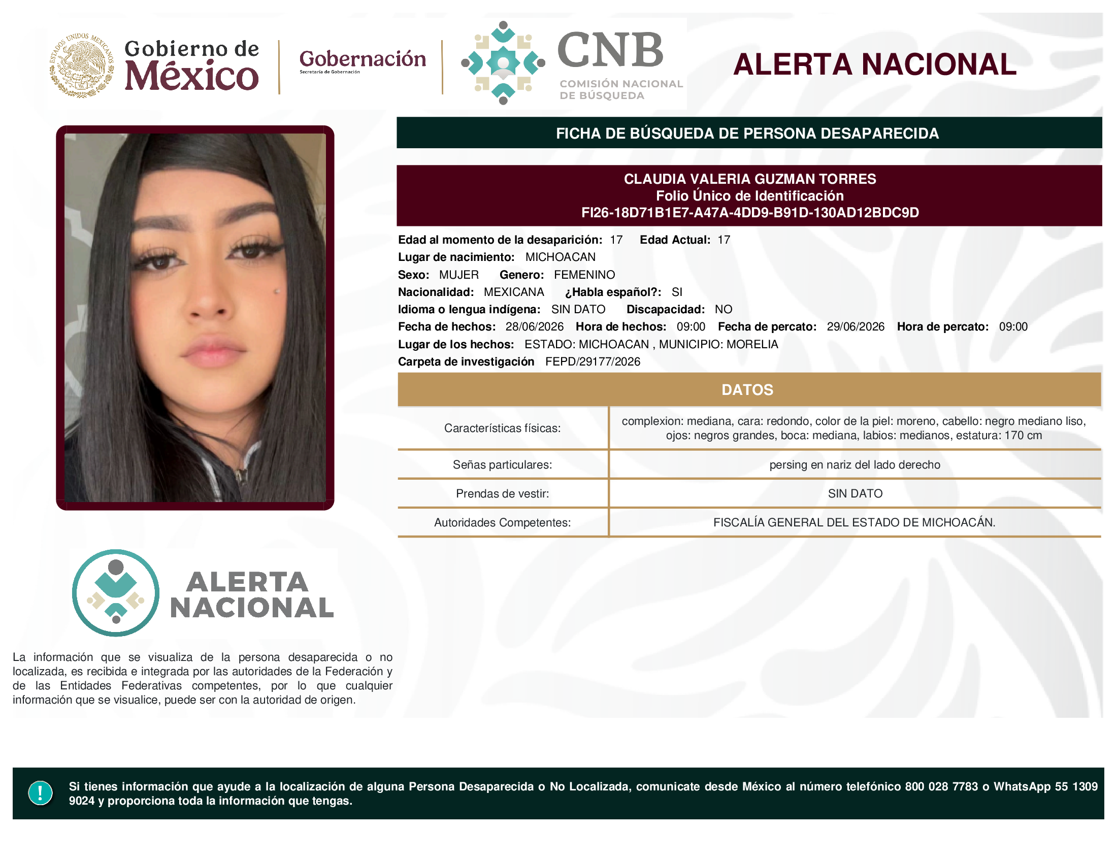 CLAUDIA VALERIA GUZMAN TORRES
