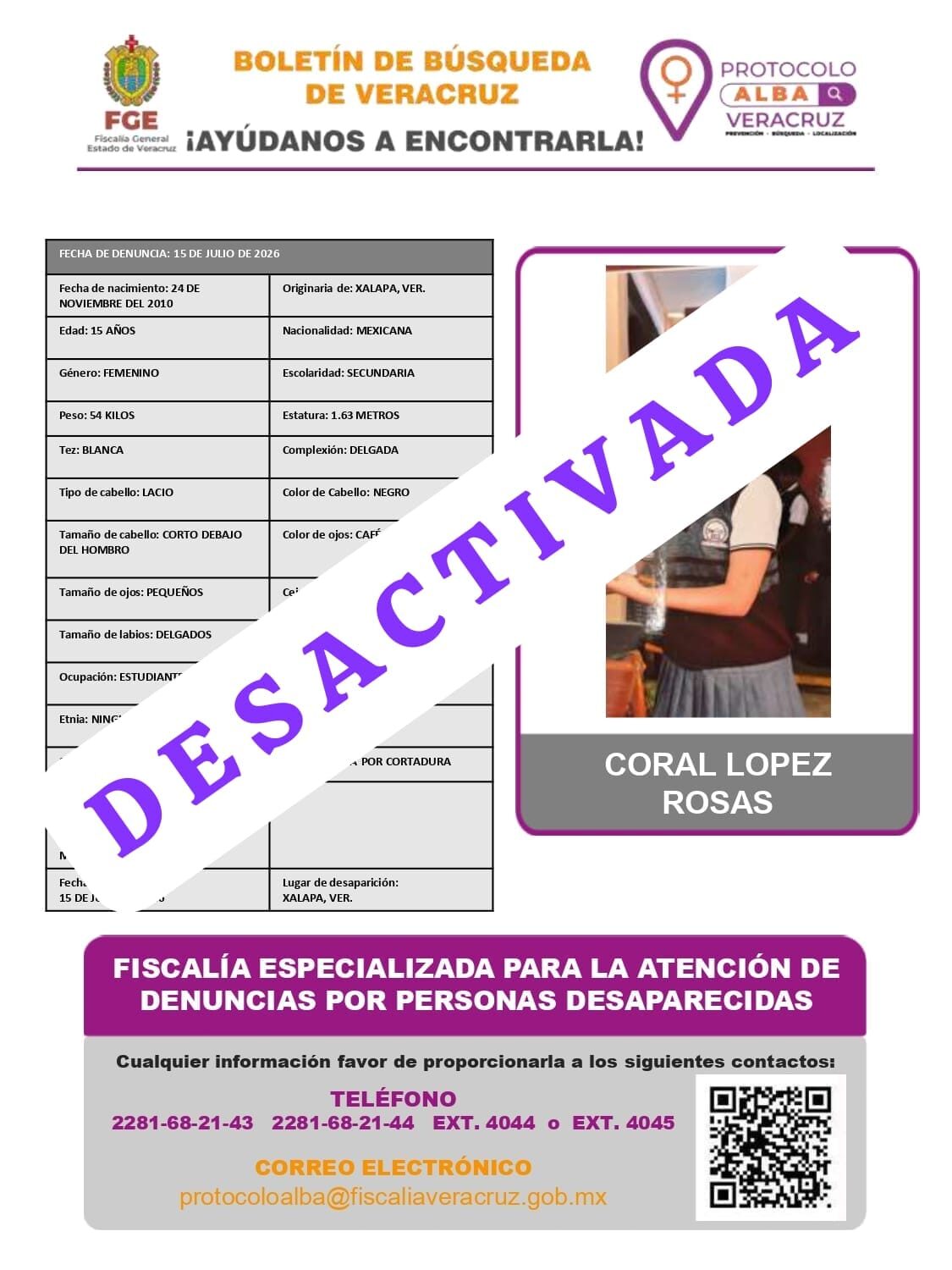 CORAL LOPEZ ROSAS
