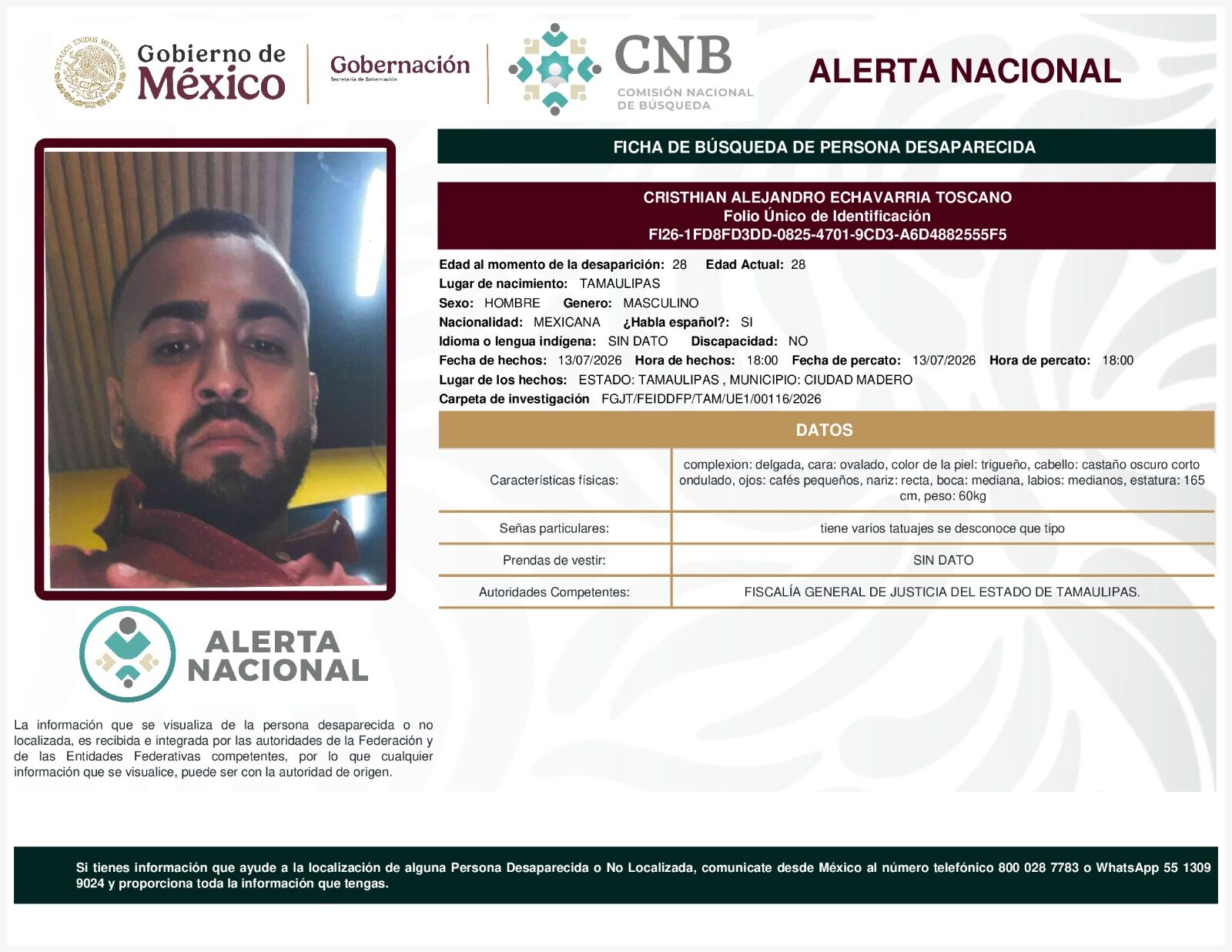 CRISTHIAN ALEJANDRO ECHAVARRIA TOSCANO