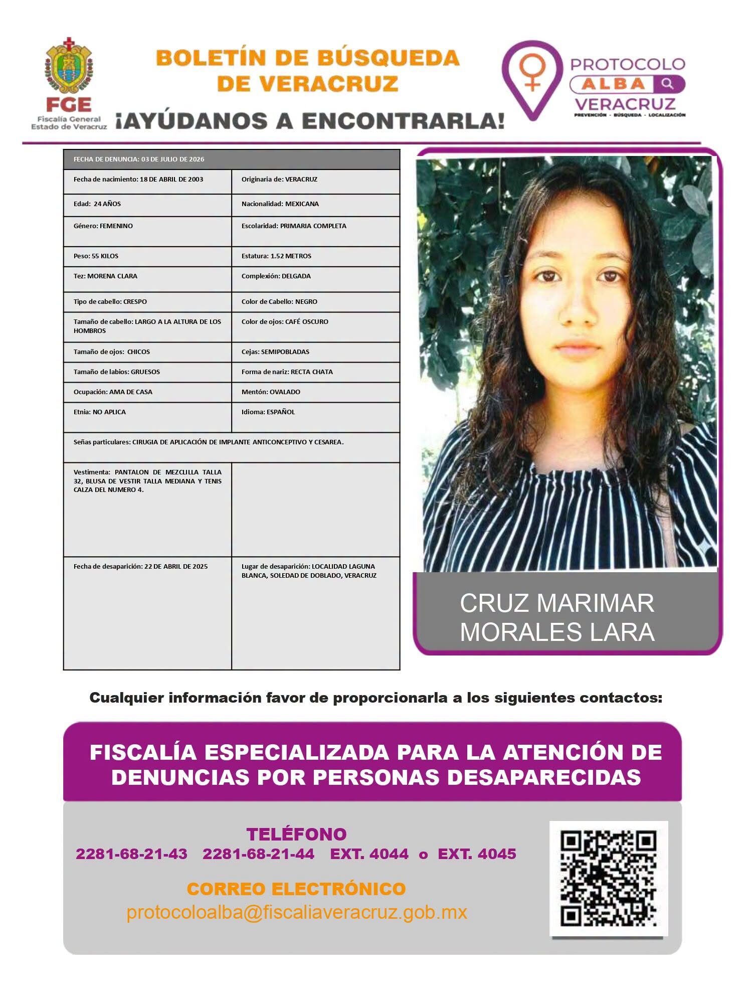CRUZ MARIMAR MORALES LARA