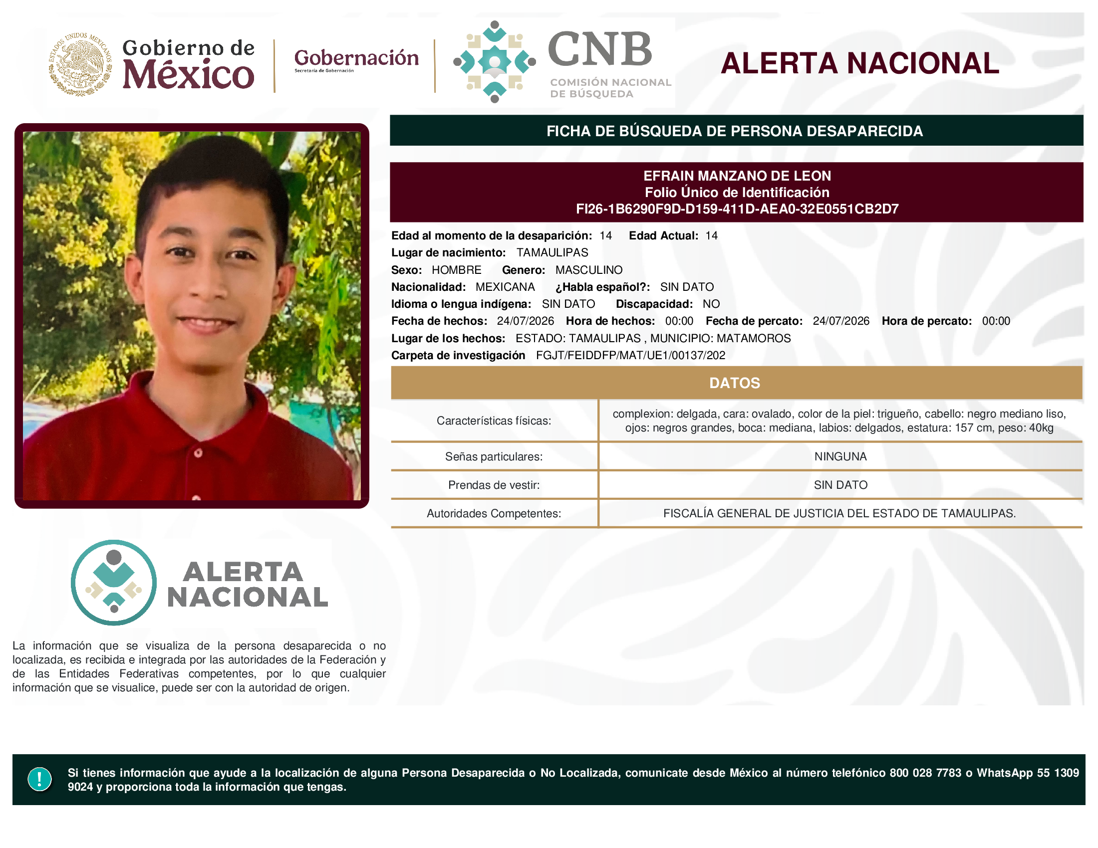 EFRAIN MANZANO DE LEON