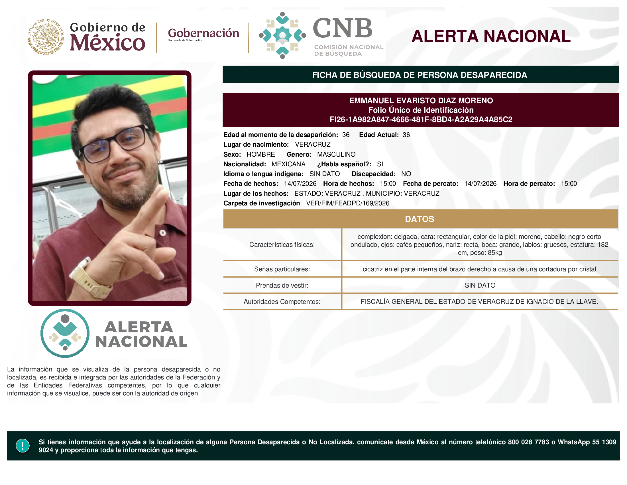 EMMANUEL EVARISTO DIAZ MORENO
