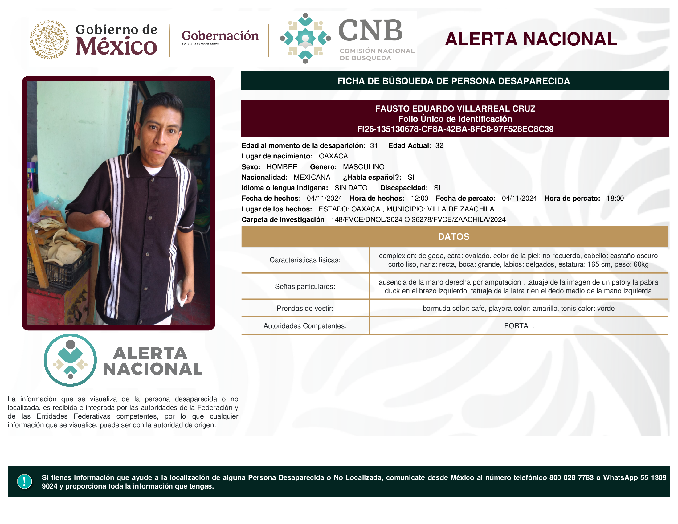 FAUSTO EDUARDO VILLARREAL CRUZ