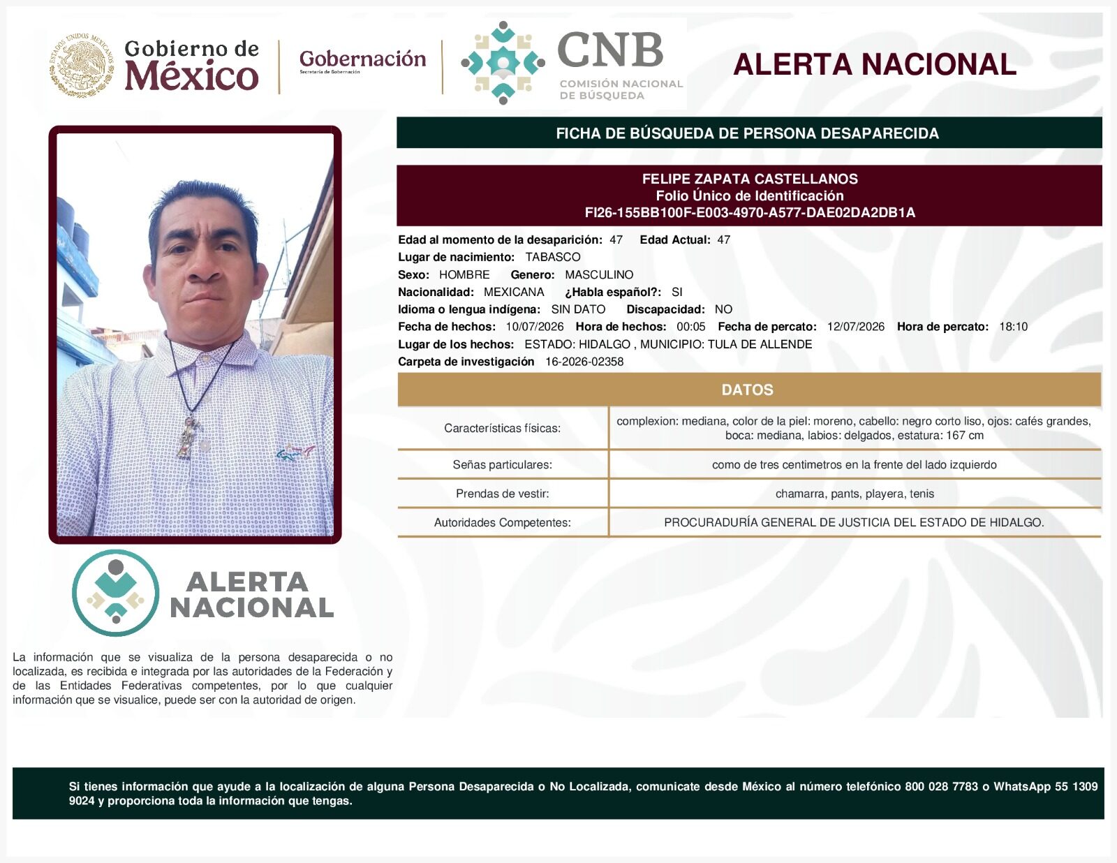 FELIPE ZAPATA CASTELLANOS
