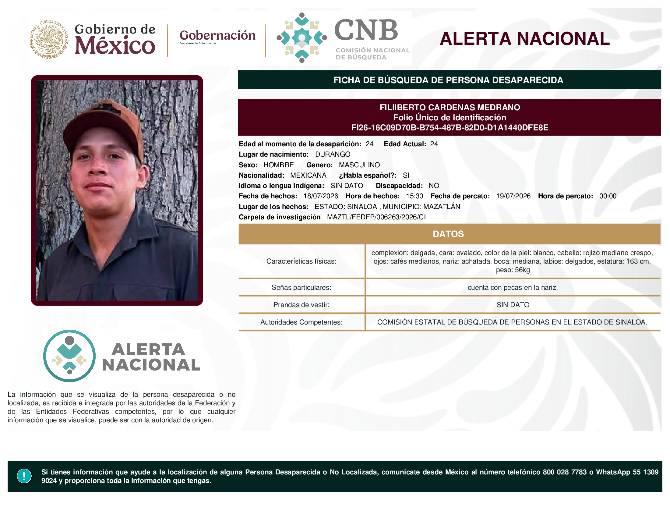 FILIIBERTO CARDENAS MEDRANO