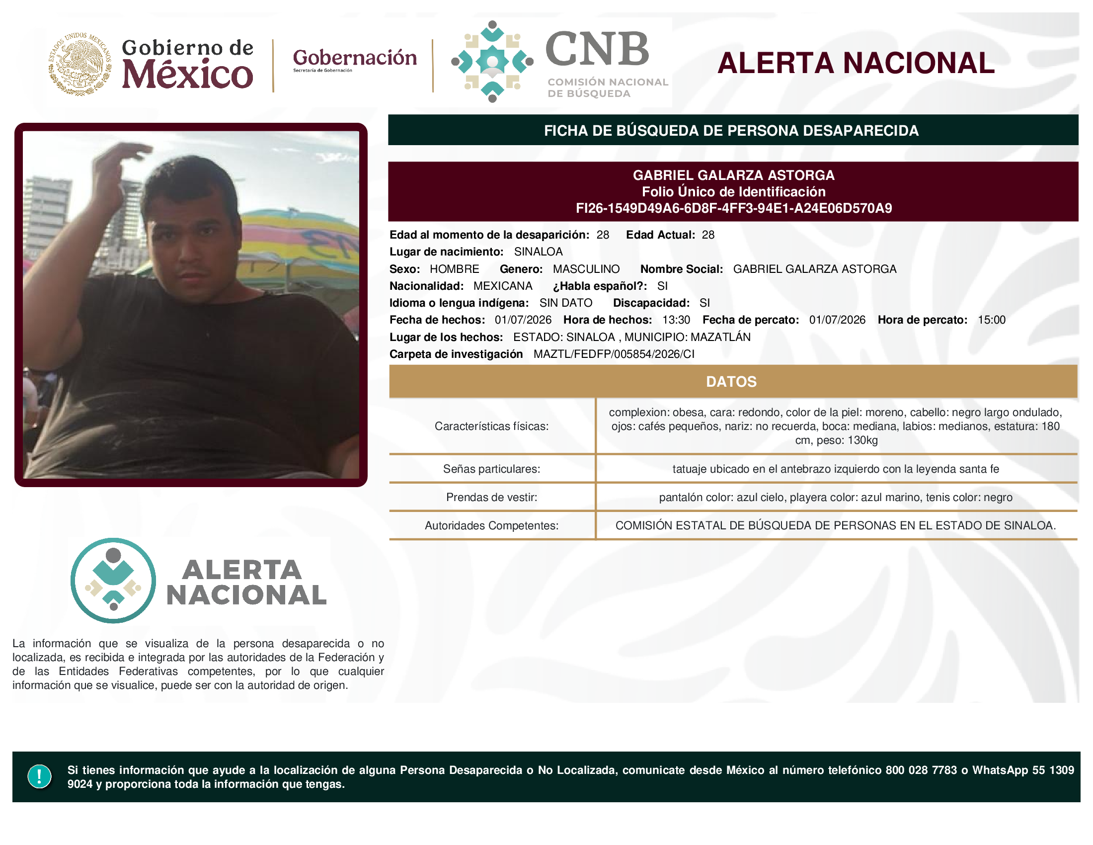 GABRIEL GALARZA ASTORGA