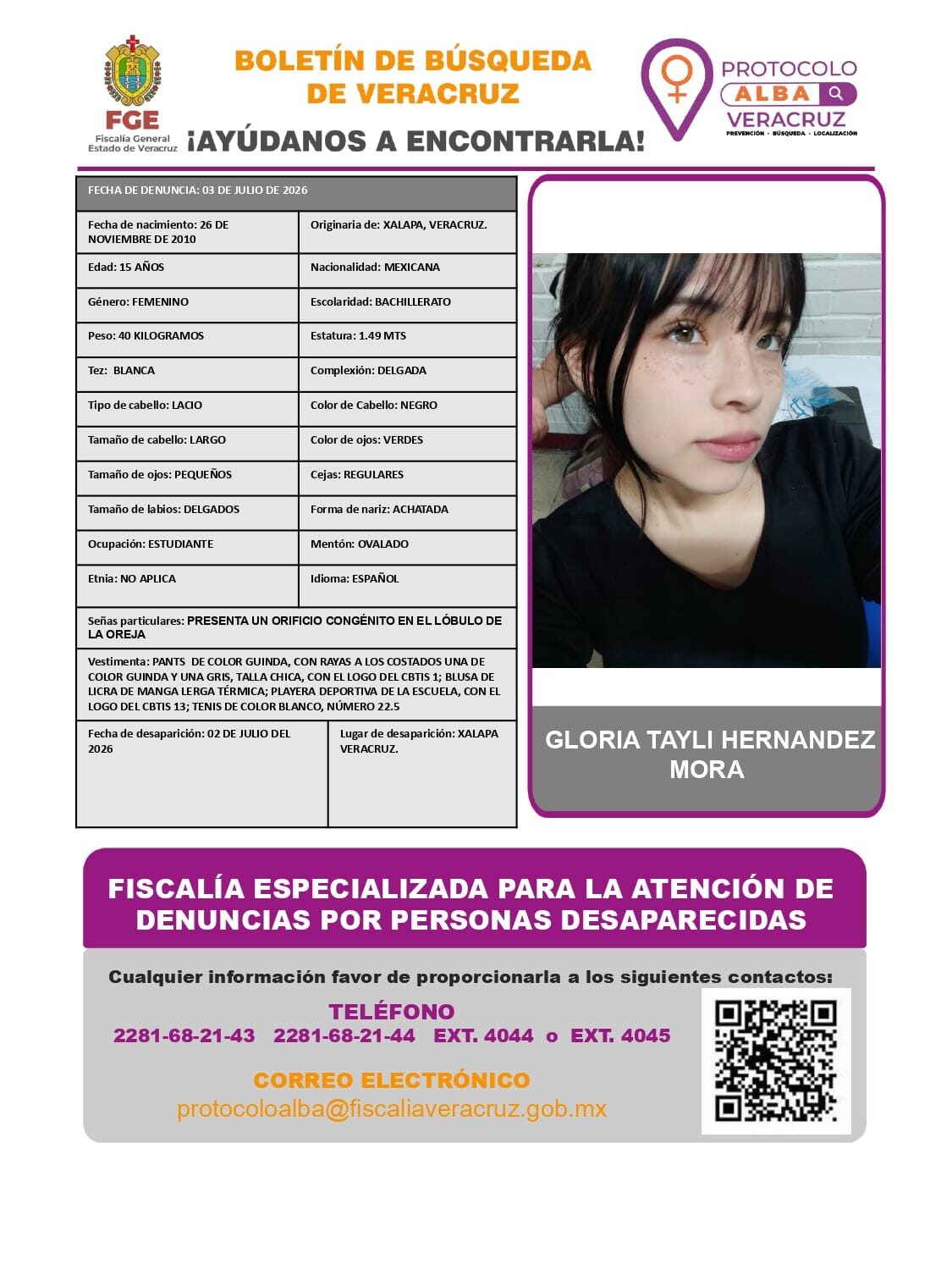 GLORIA TAYLI HERNANDEZ MORA