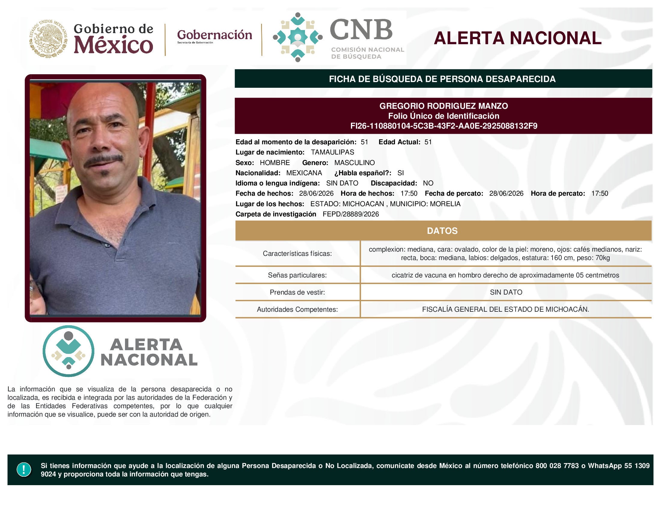 GREGORIO RODRIGUEZ MANZO
