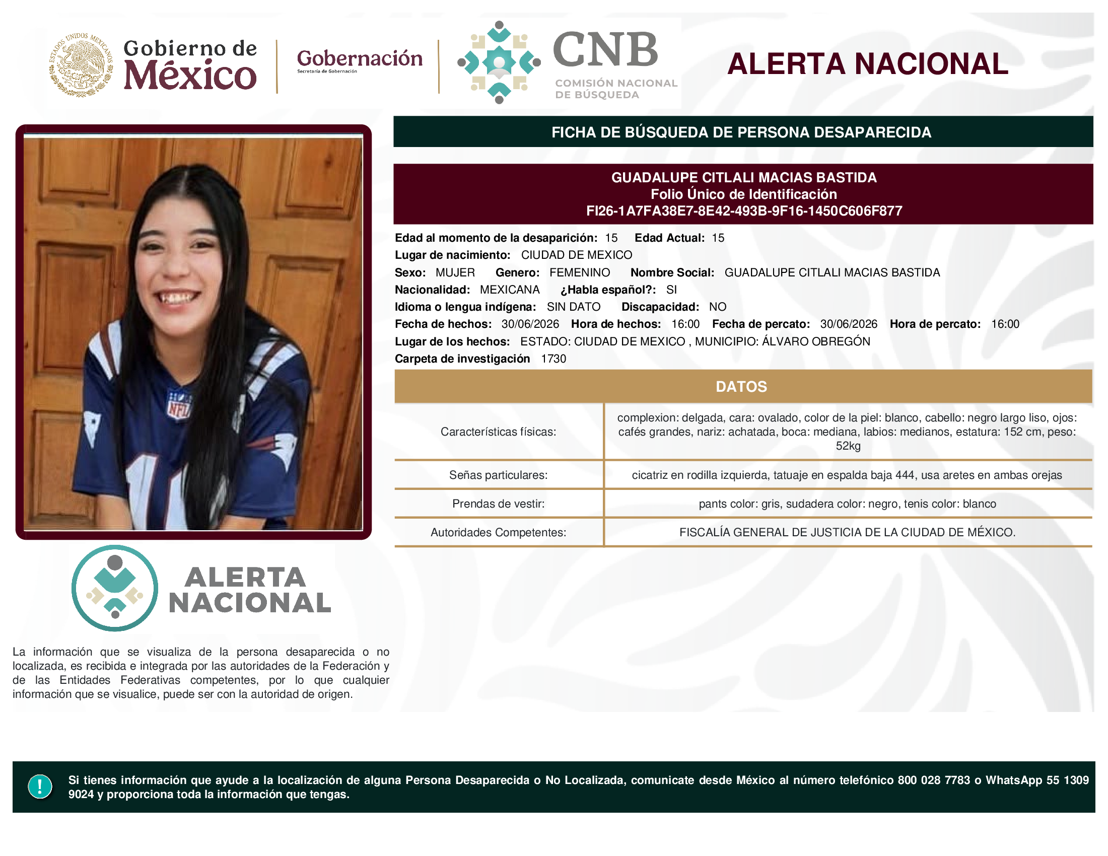 GUADALUPE CITLALI MACIAS BASTIDA