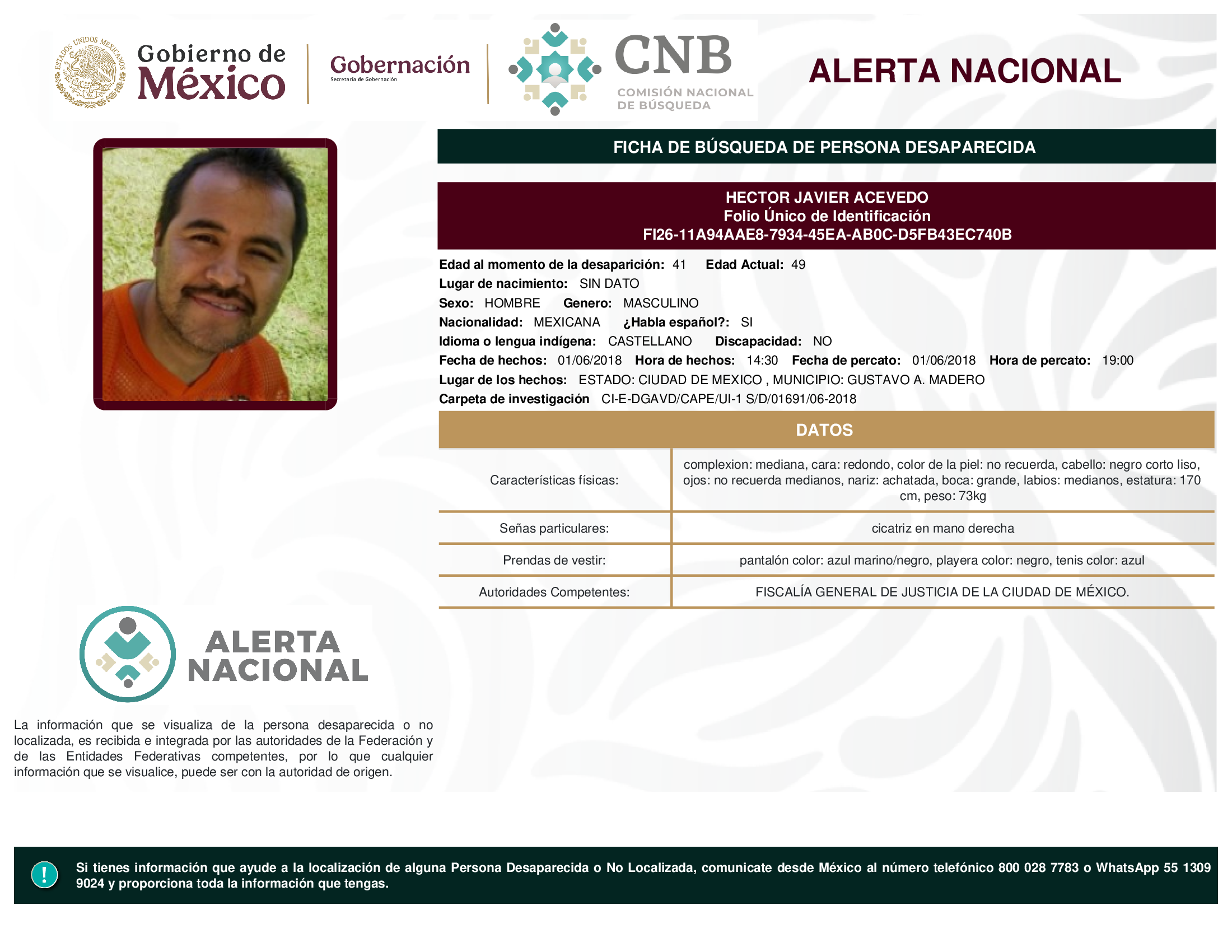 HECTOR JAVIER ACEVEDO