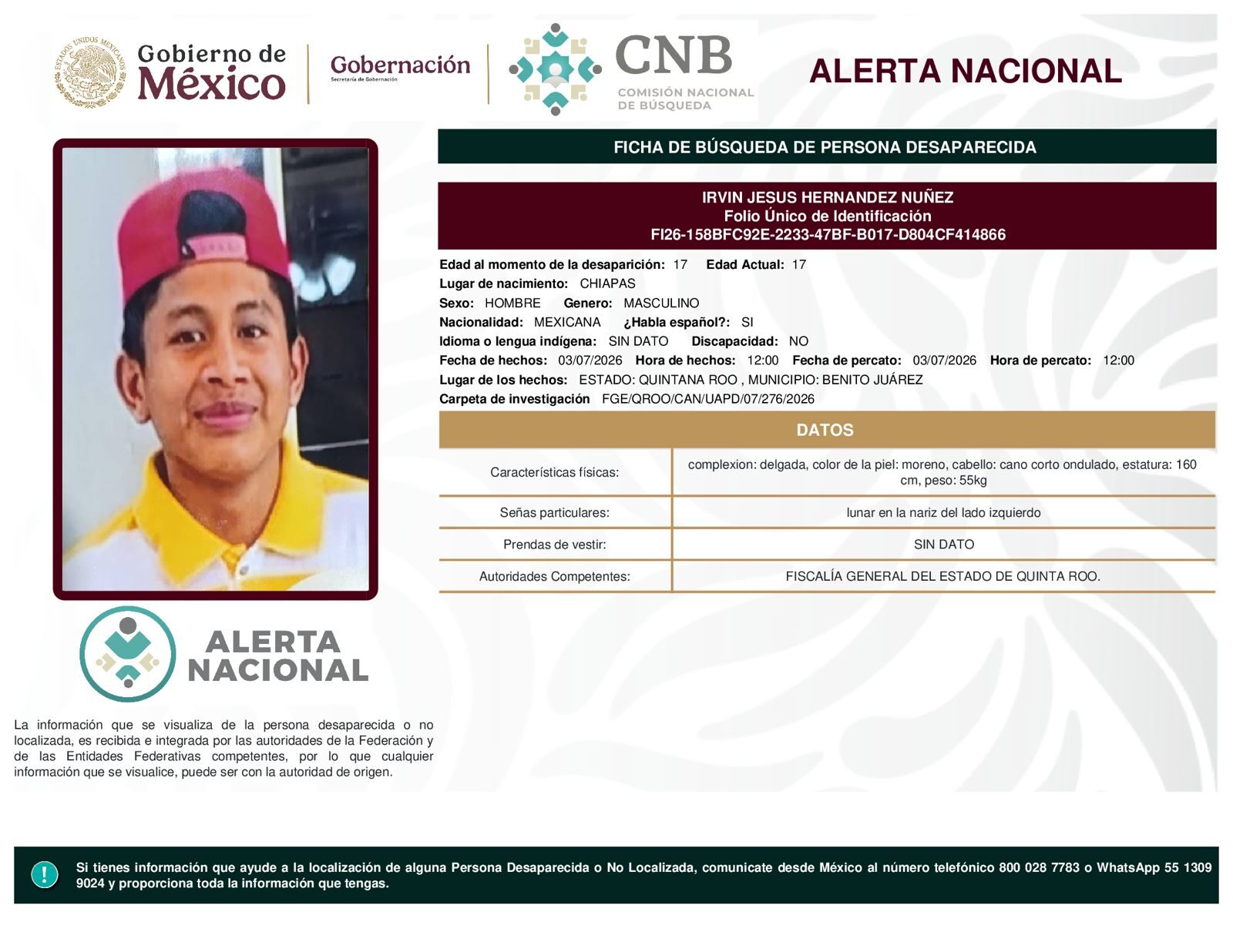 IRVIN JESUS HERNANDEZ NUÑEZ