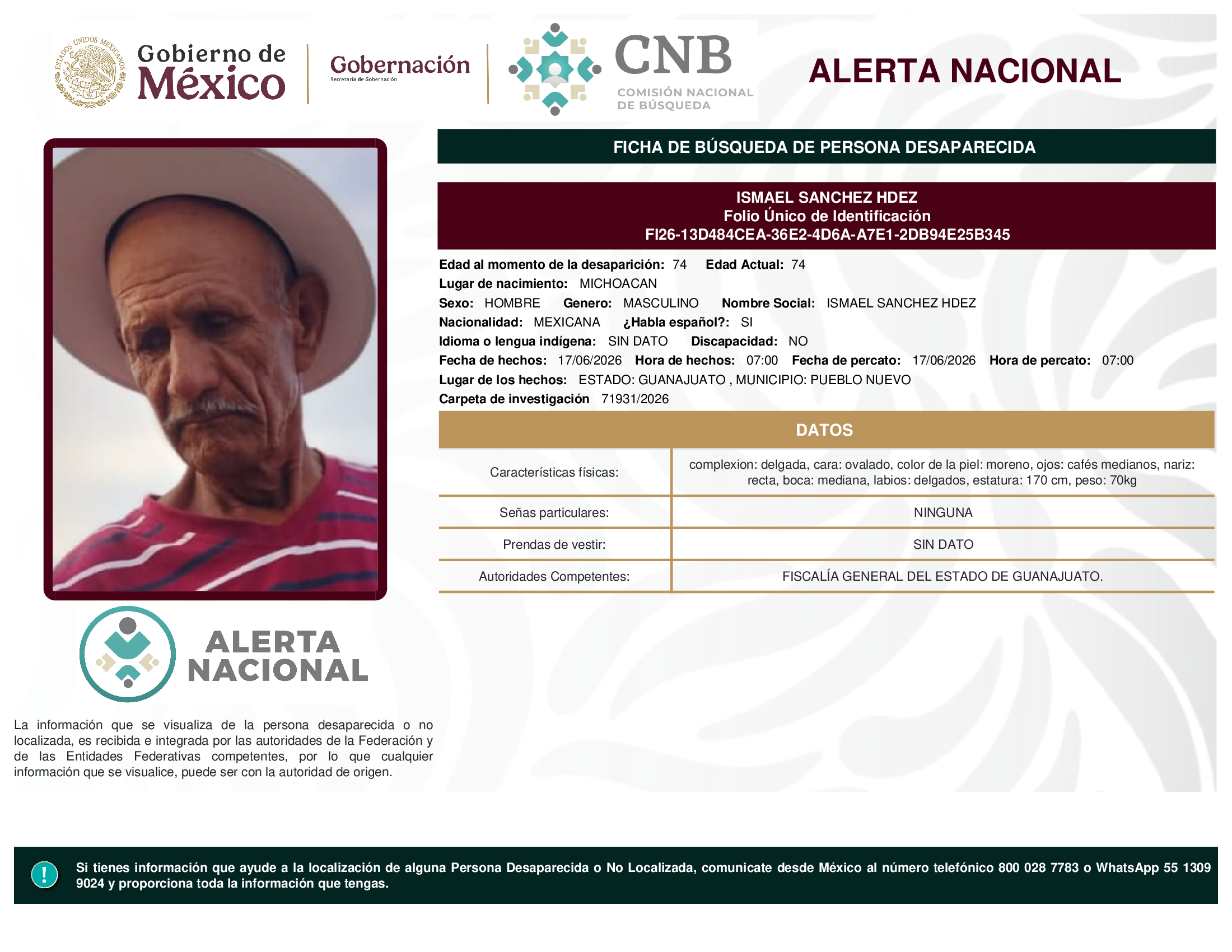 ISMAEL SANCHEZ HDEZ