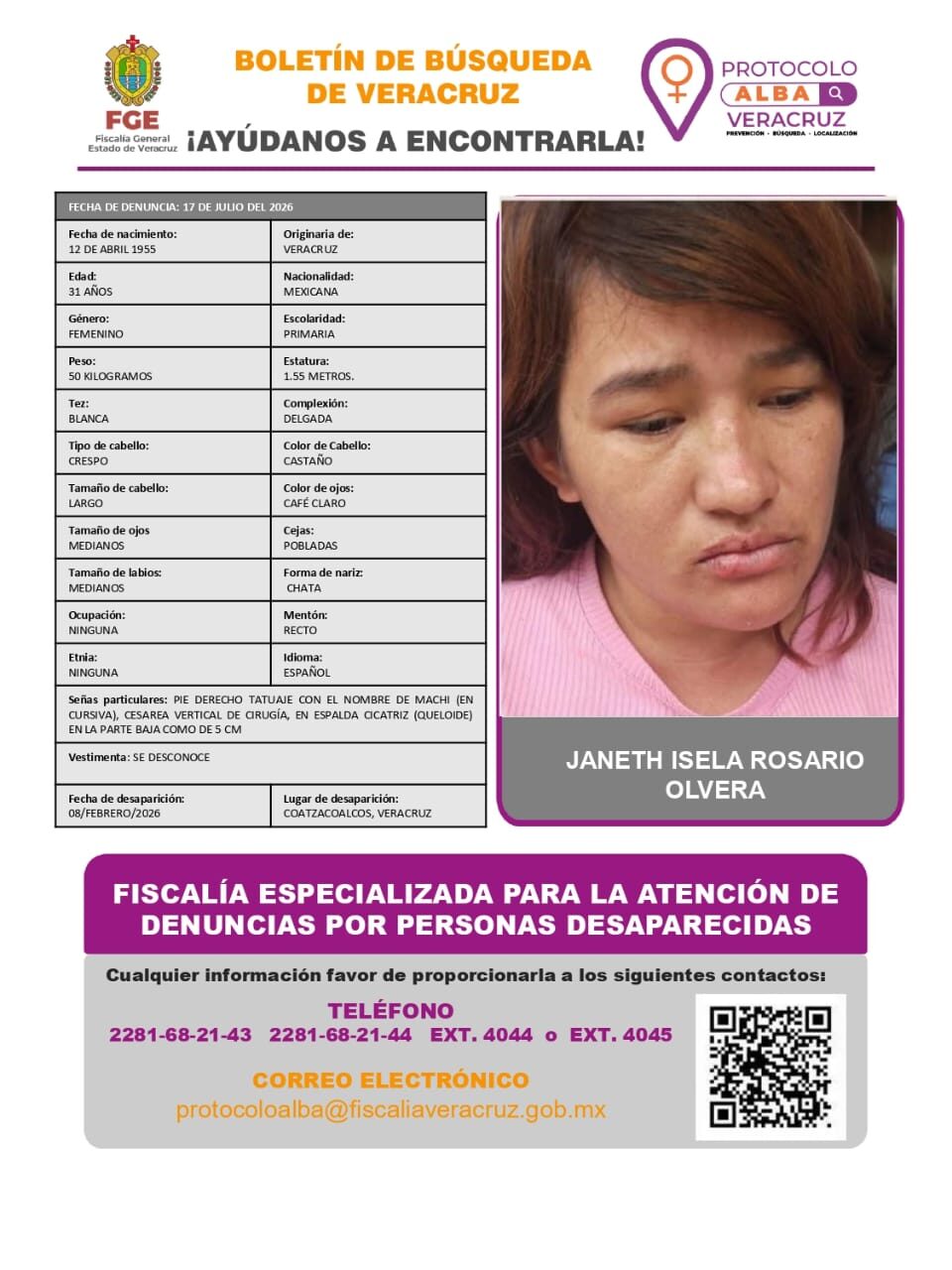 JANETH ISELA ROSARIO OLVERA
