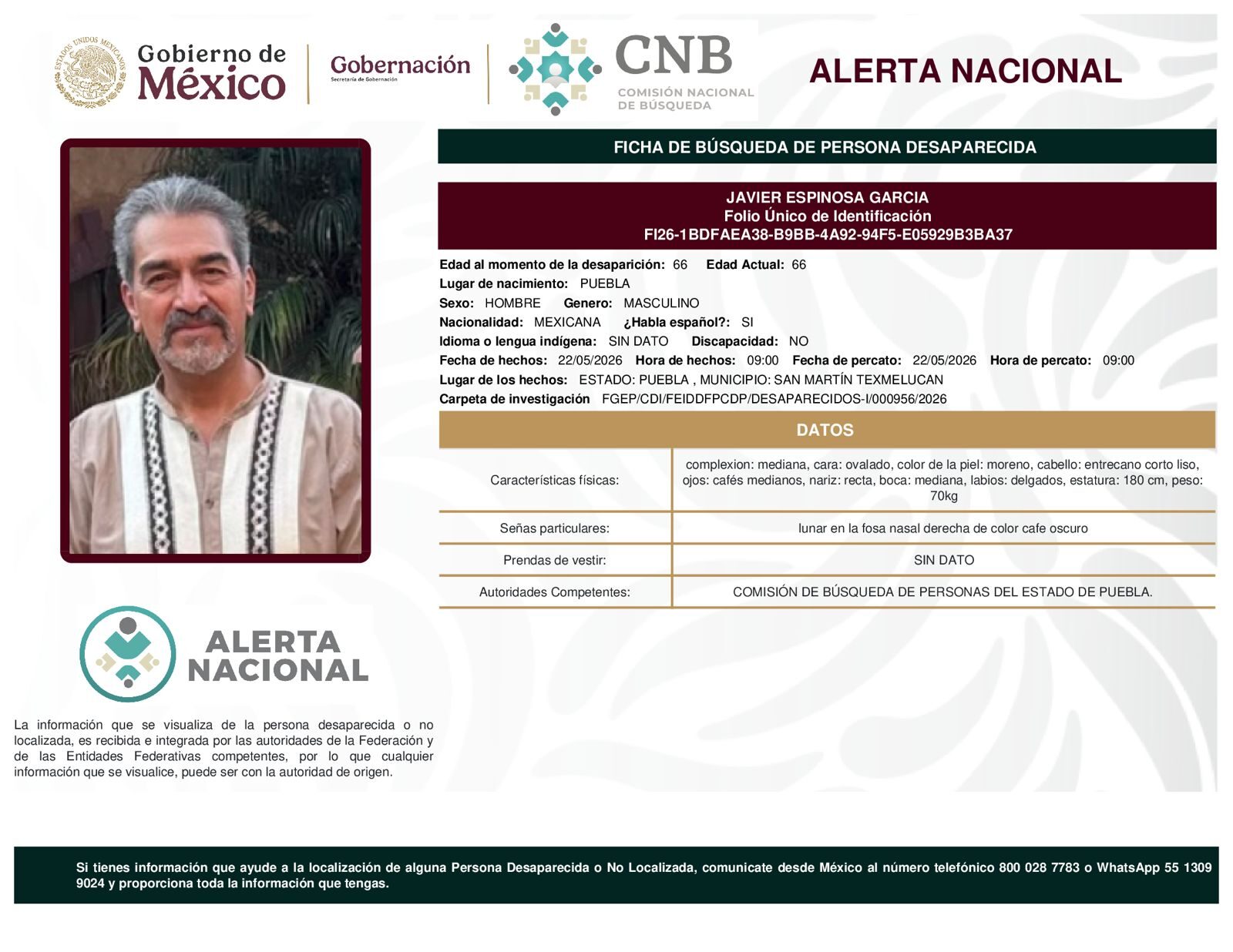 JAVIER ESPINOSA GARCIA