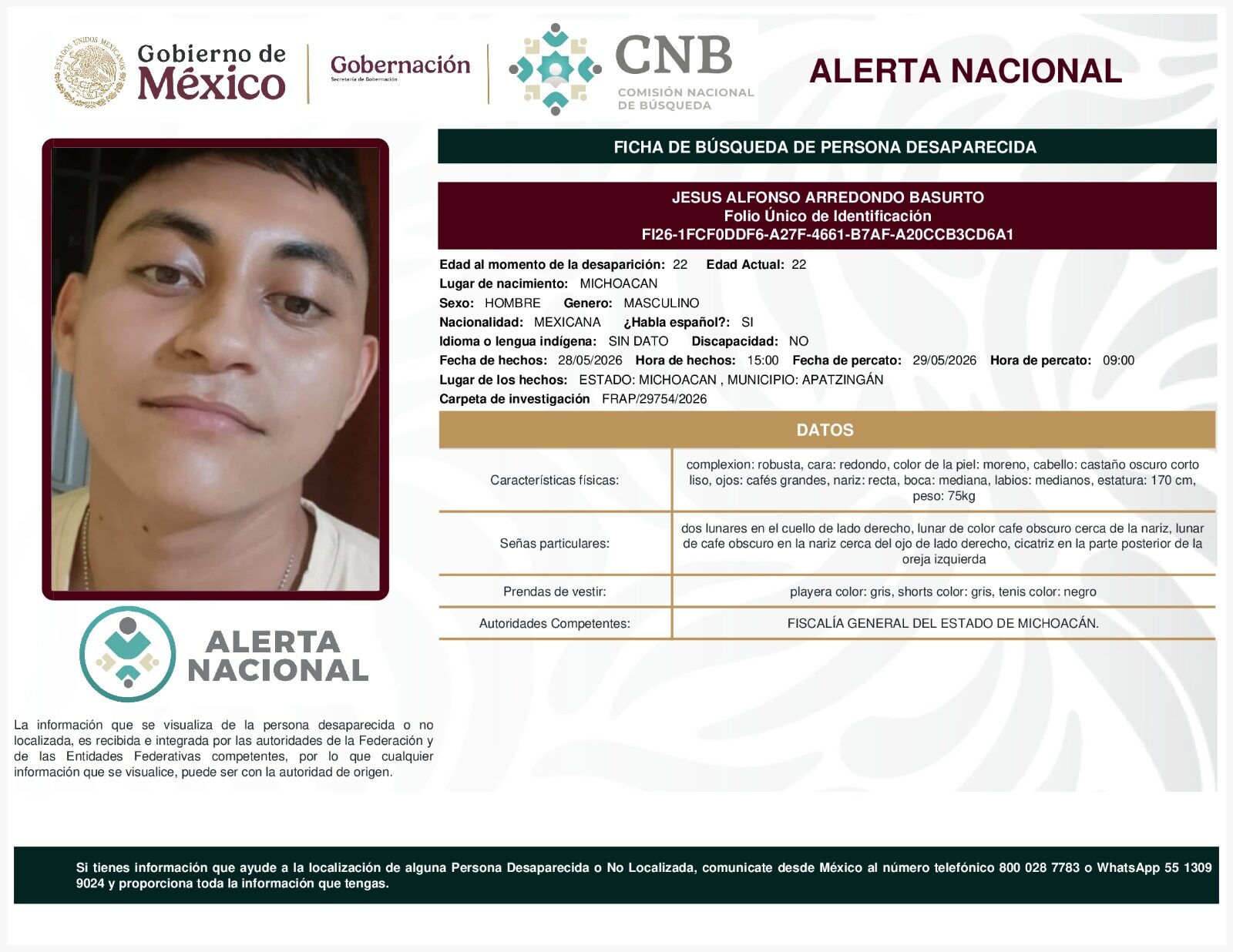 JESUS ALFONSO ARREDONDO BASURTO