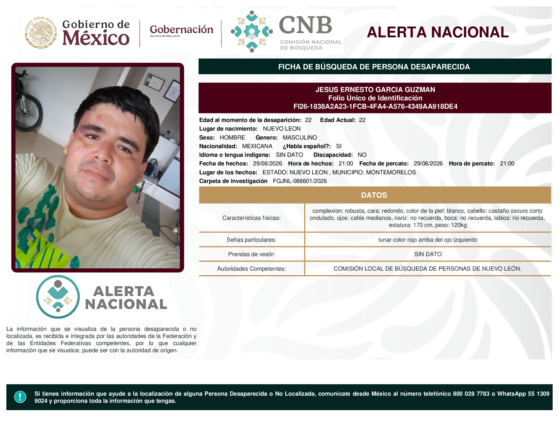 JESUS ERNESTO GARCIA GUZMAN