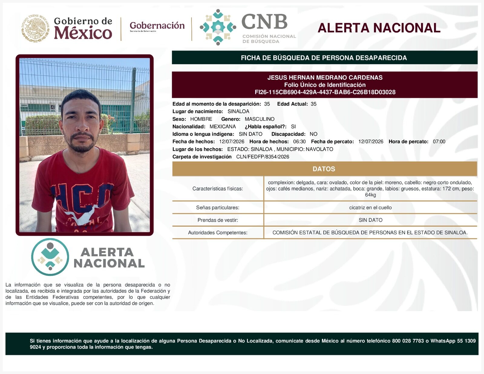 JESUS HERNAN MEDRANO CARDENAS