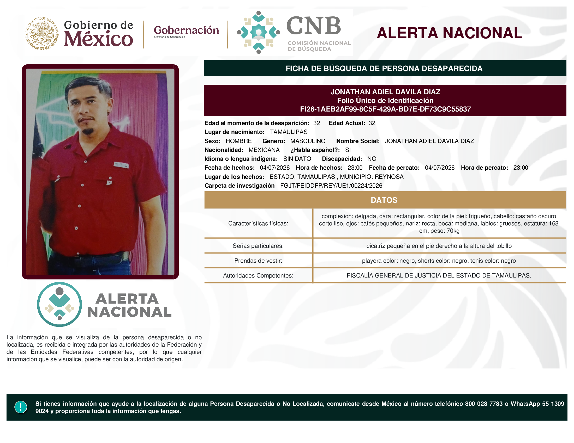 JONATHAN ADIEL DAVILA DIAZ