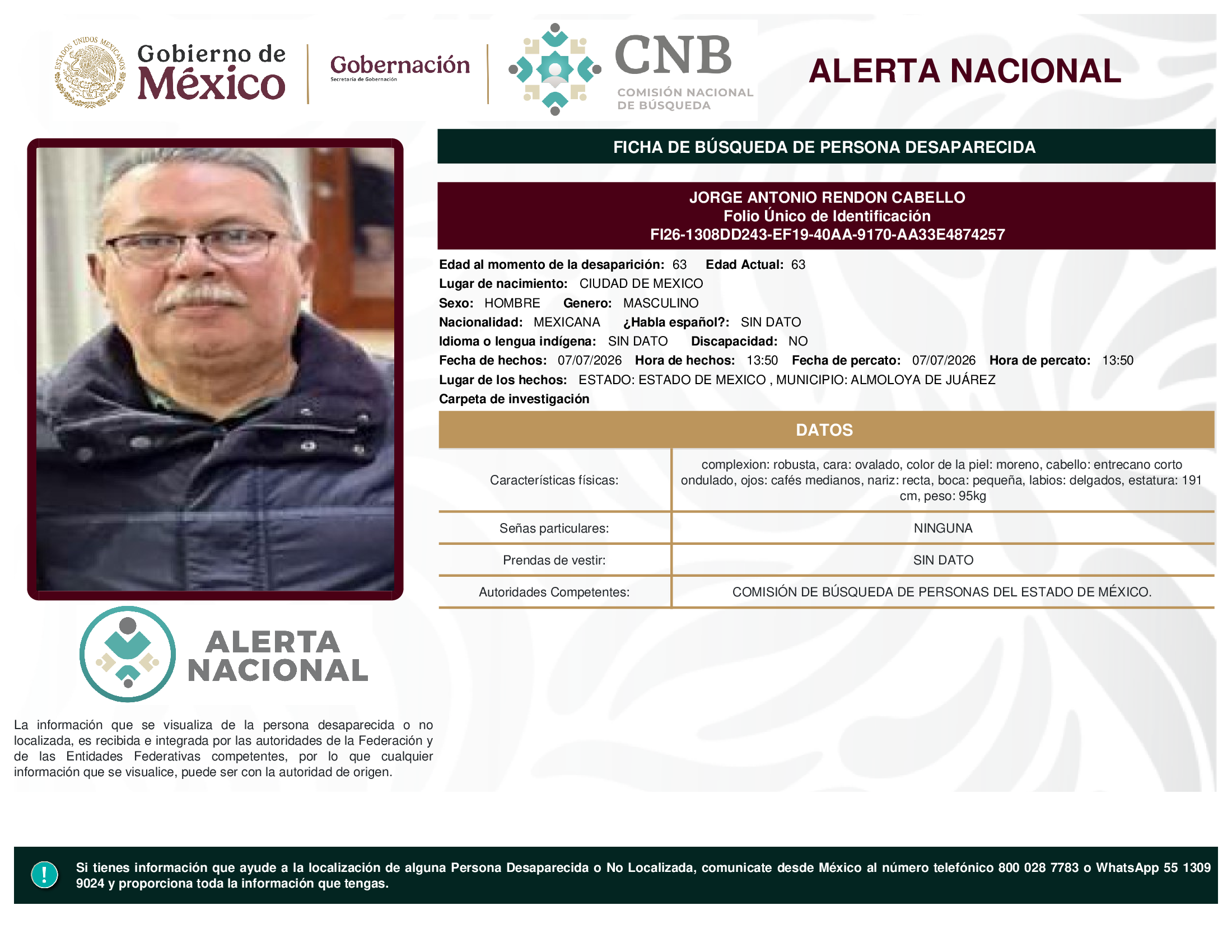 JORGE ANTONIO RENDON CABELLO