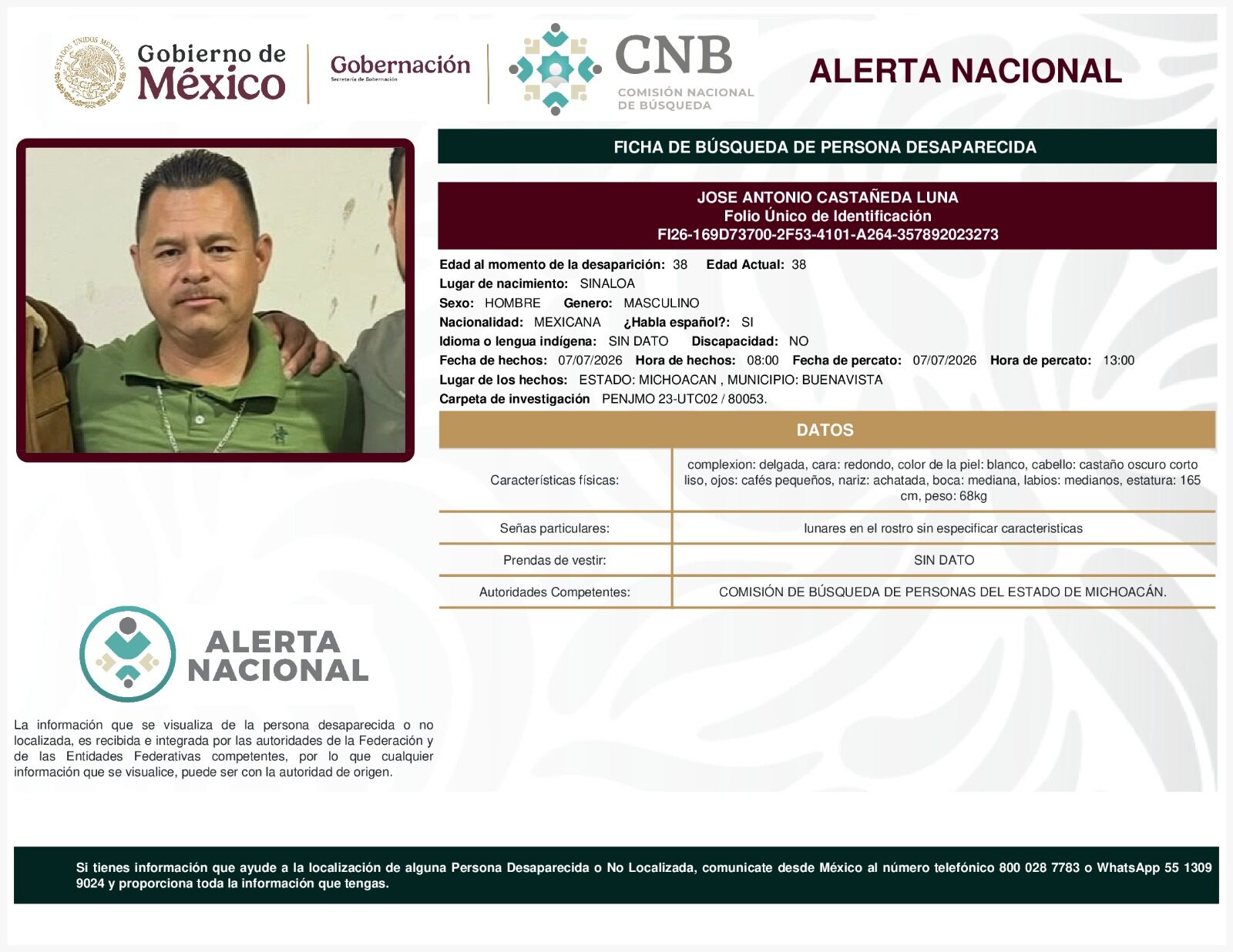 JOSE ANTONIO CASTAÑEDA LUNA