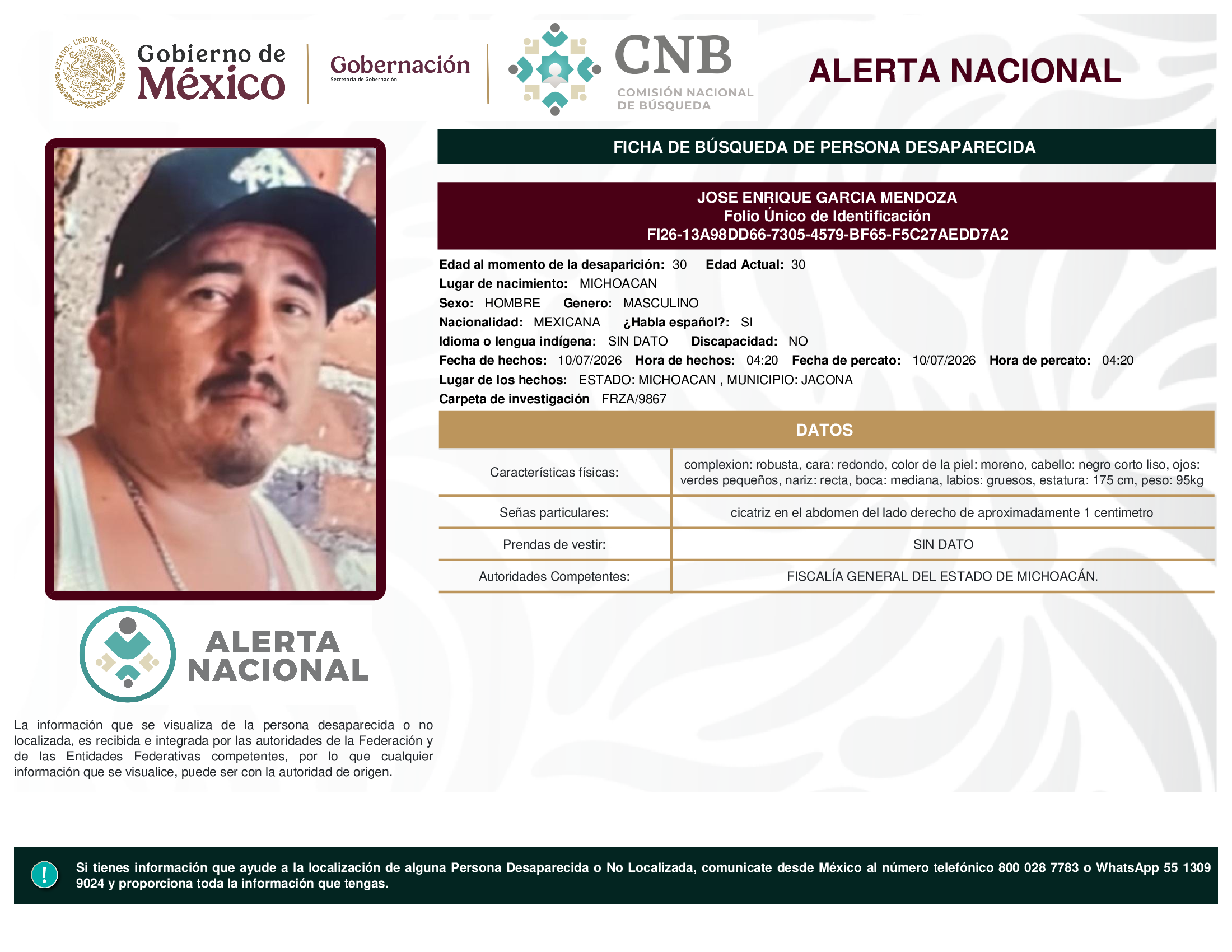 JOSE ENRIQUE GARCIA MENDOZA