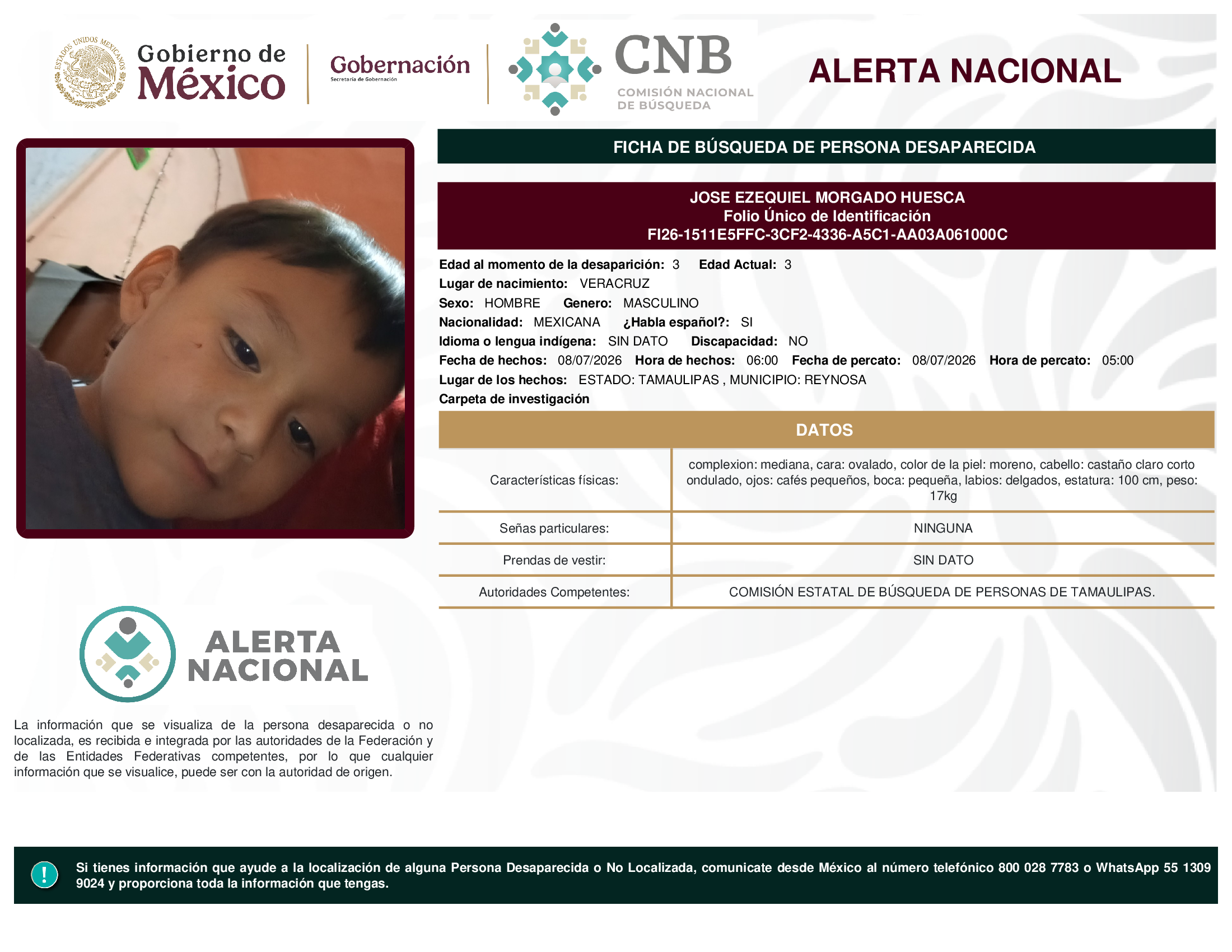 JOSE EZEQUIEL MORGADO HUESCA
