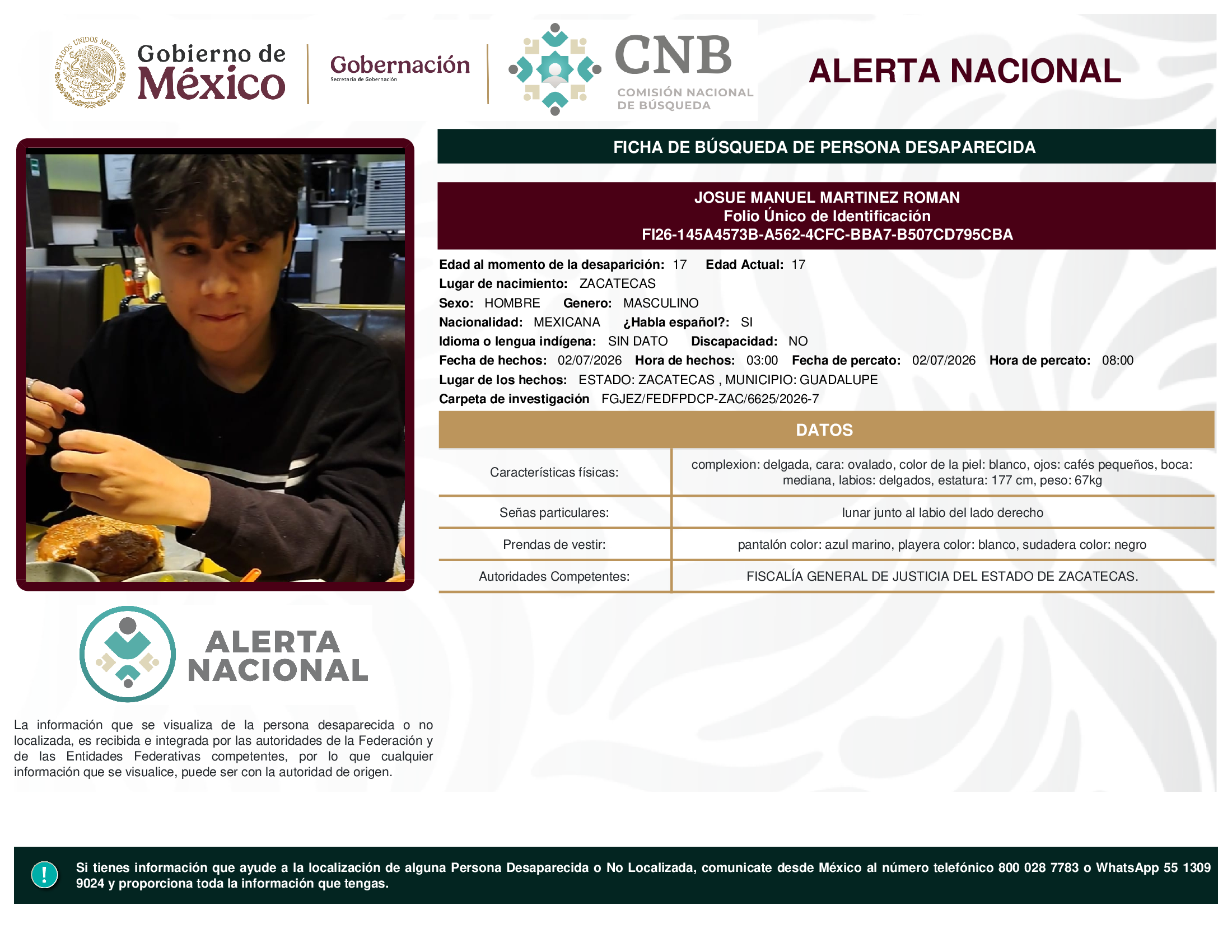 JOSUE MANUEL MARTINEZ ROMAN
