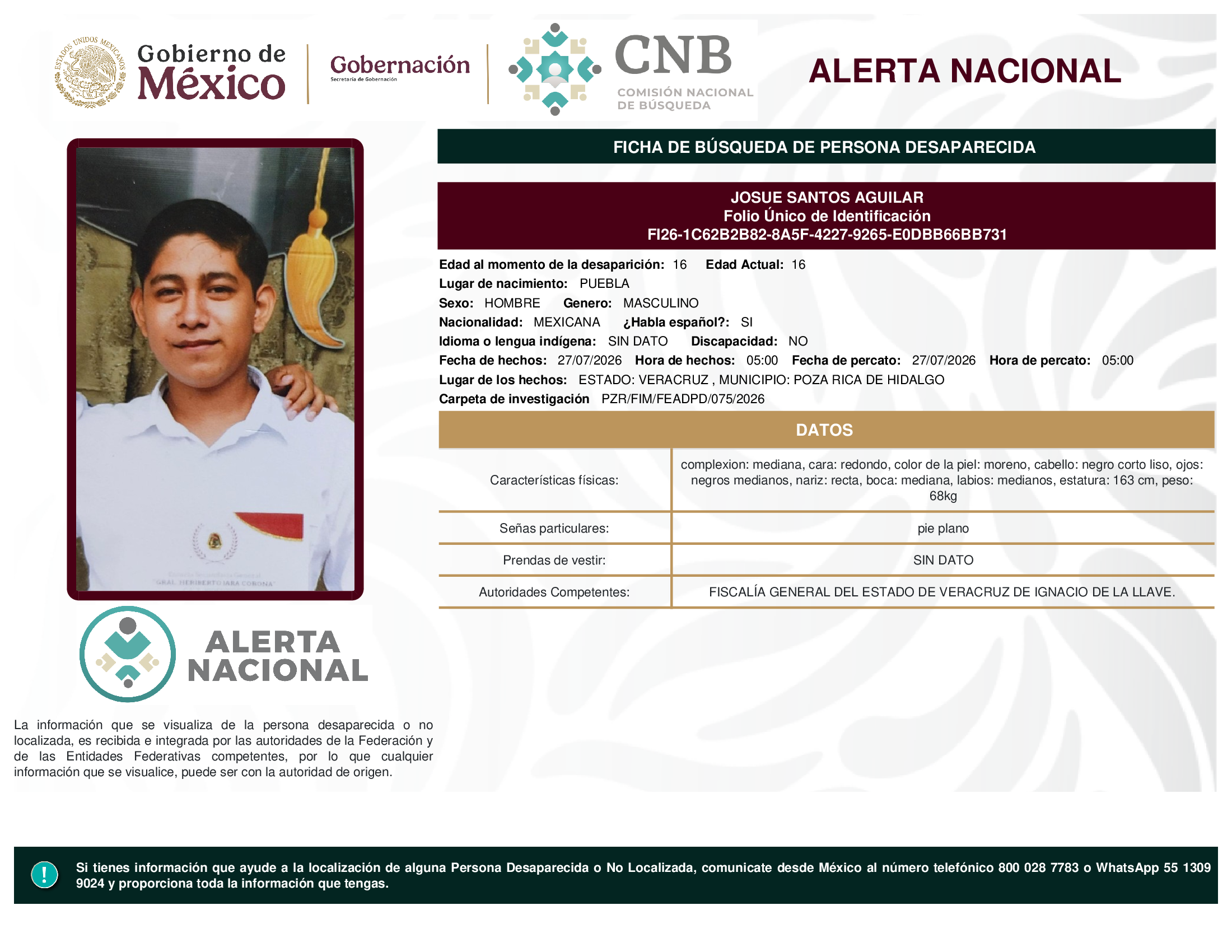 JOSUE SANTOS AGUILAR