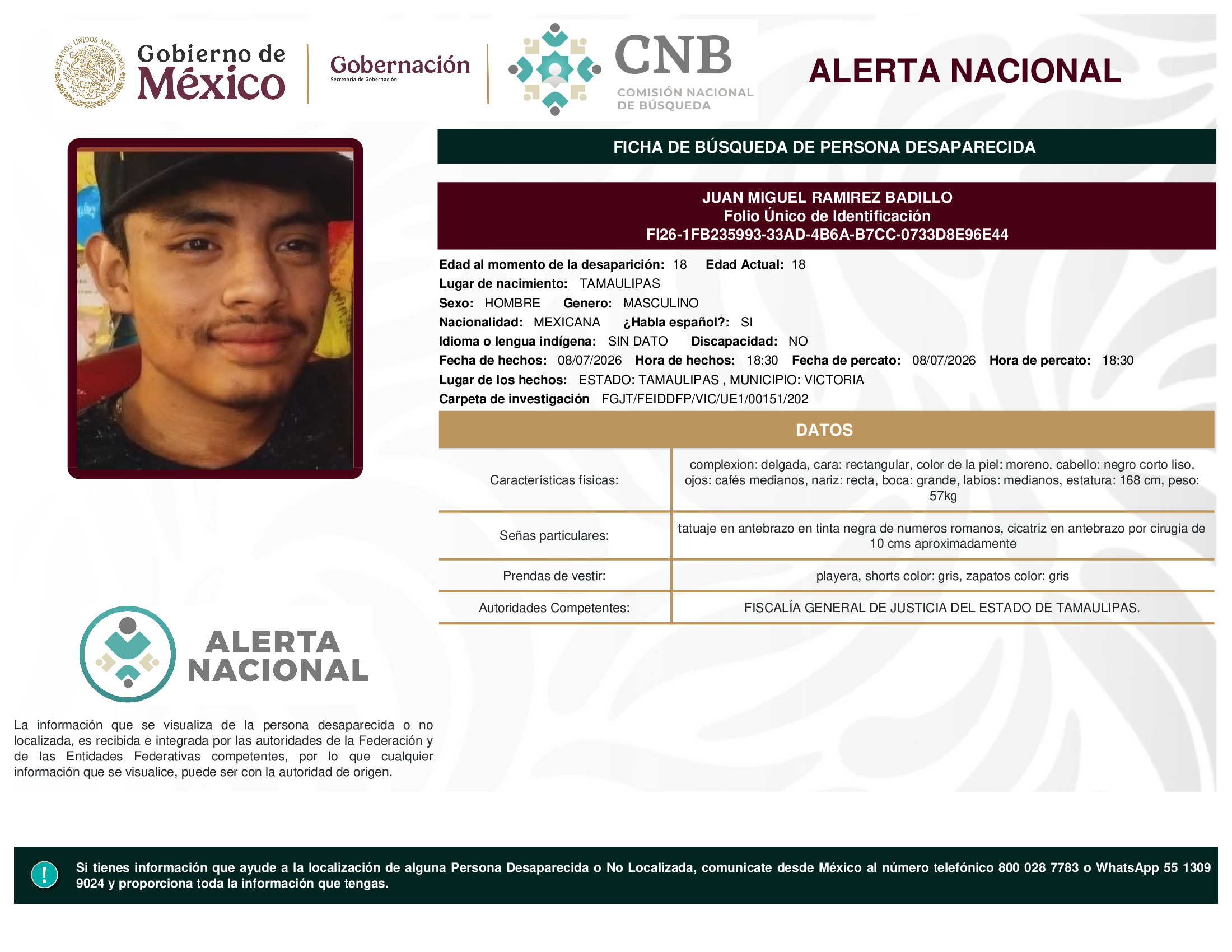 JUAN MIGUEL RAMIREZ BADILLO