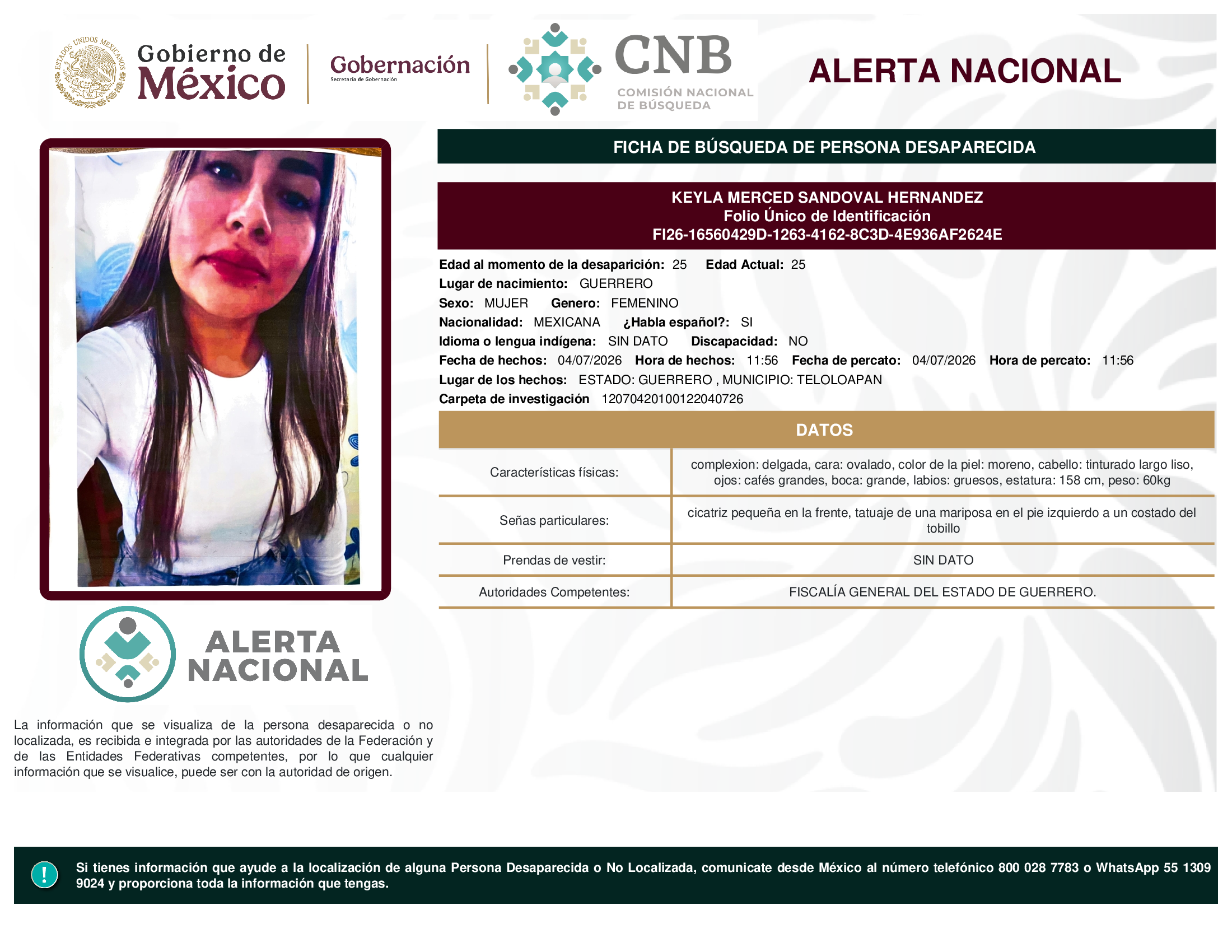 KEYLA MERCED SANDOVAL HERNANDEZ