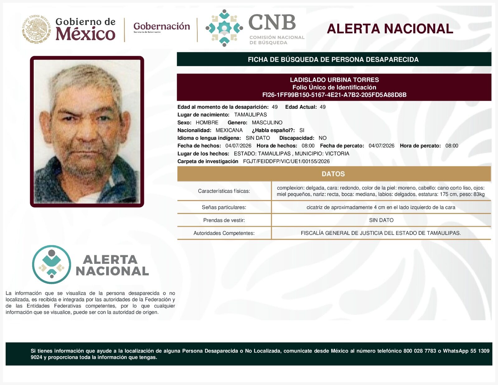 LADISLADO URBINA TORRES